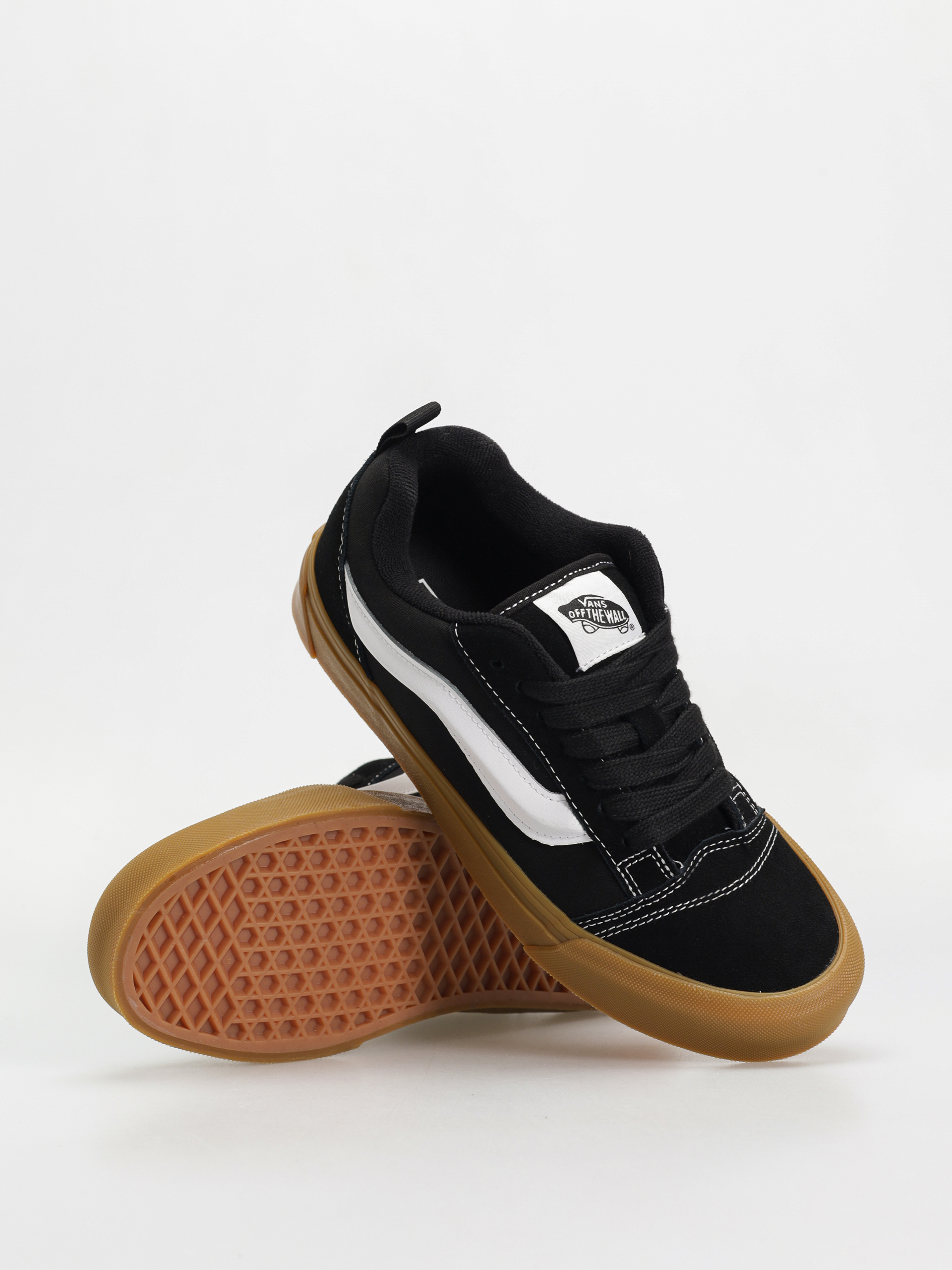 Brown Knu Skool Vans Gum Sole Vans Knu Skool Shoes Brown (black/gum)