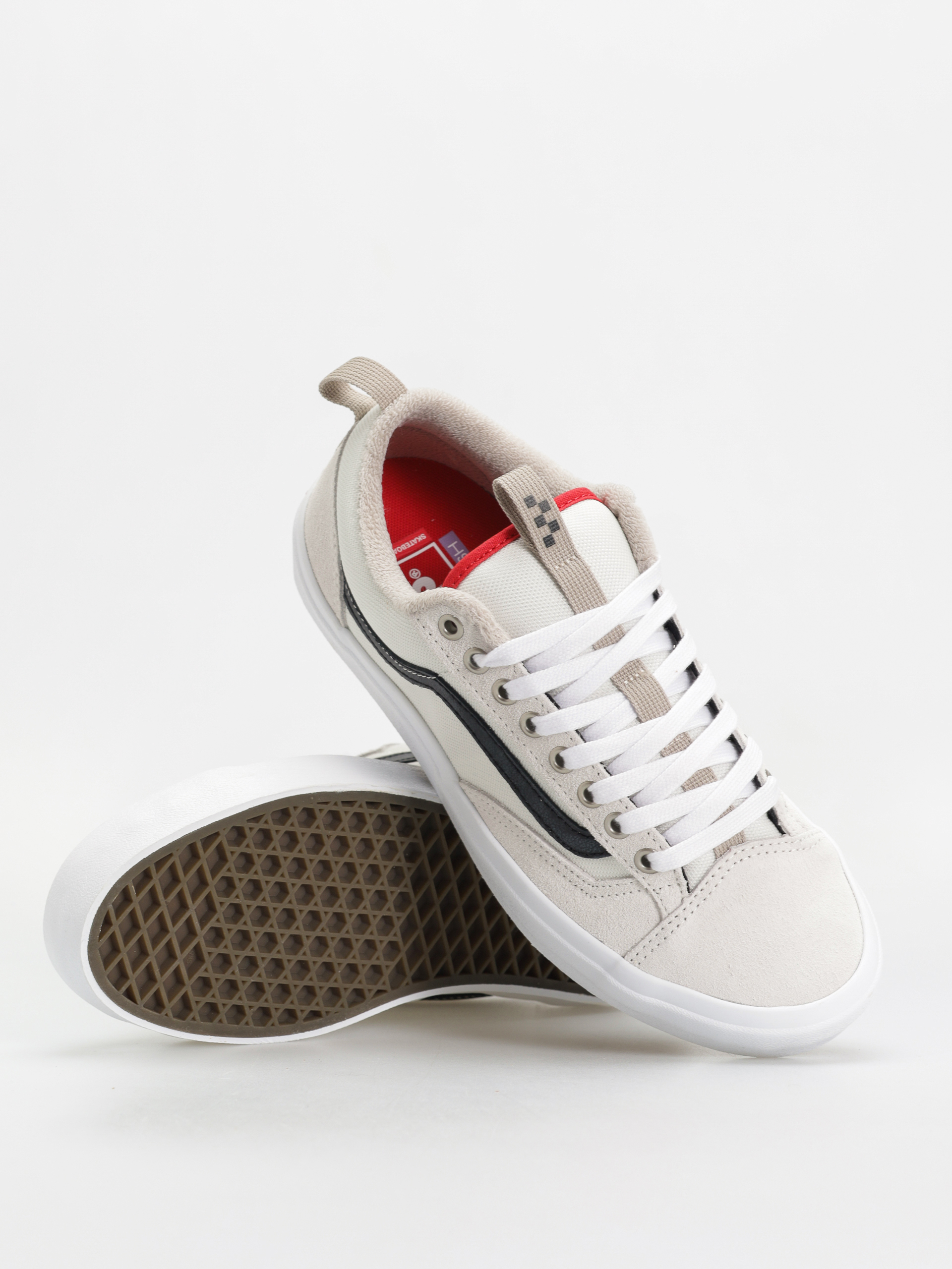 VANS★SKATE OLD SKOOL36+★兼用★ANTIQUE WHITE/BLACK VANS SKATE OLD SKOOL 36+ BLACK / WHITE– Bluetile Skateboards