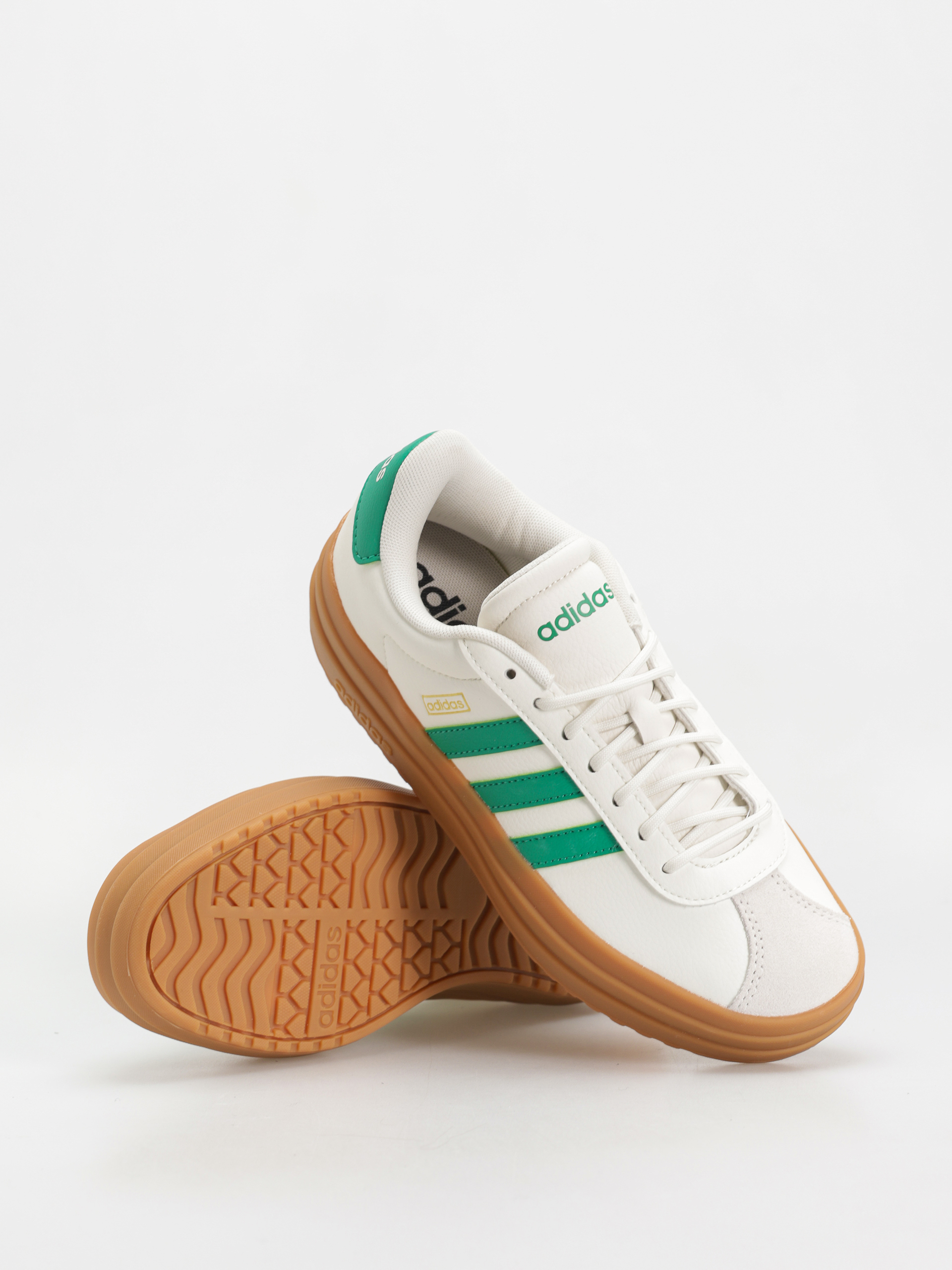 adidas Vl Court Bold Wmn Schuhe (cwhite/cougrn/goldmt)