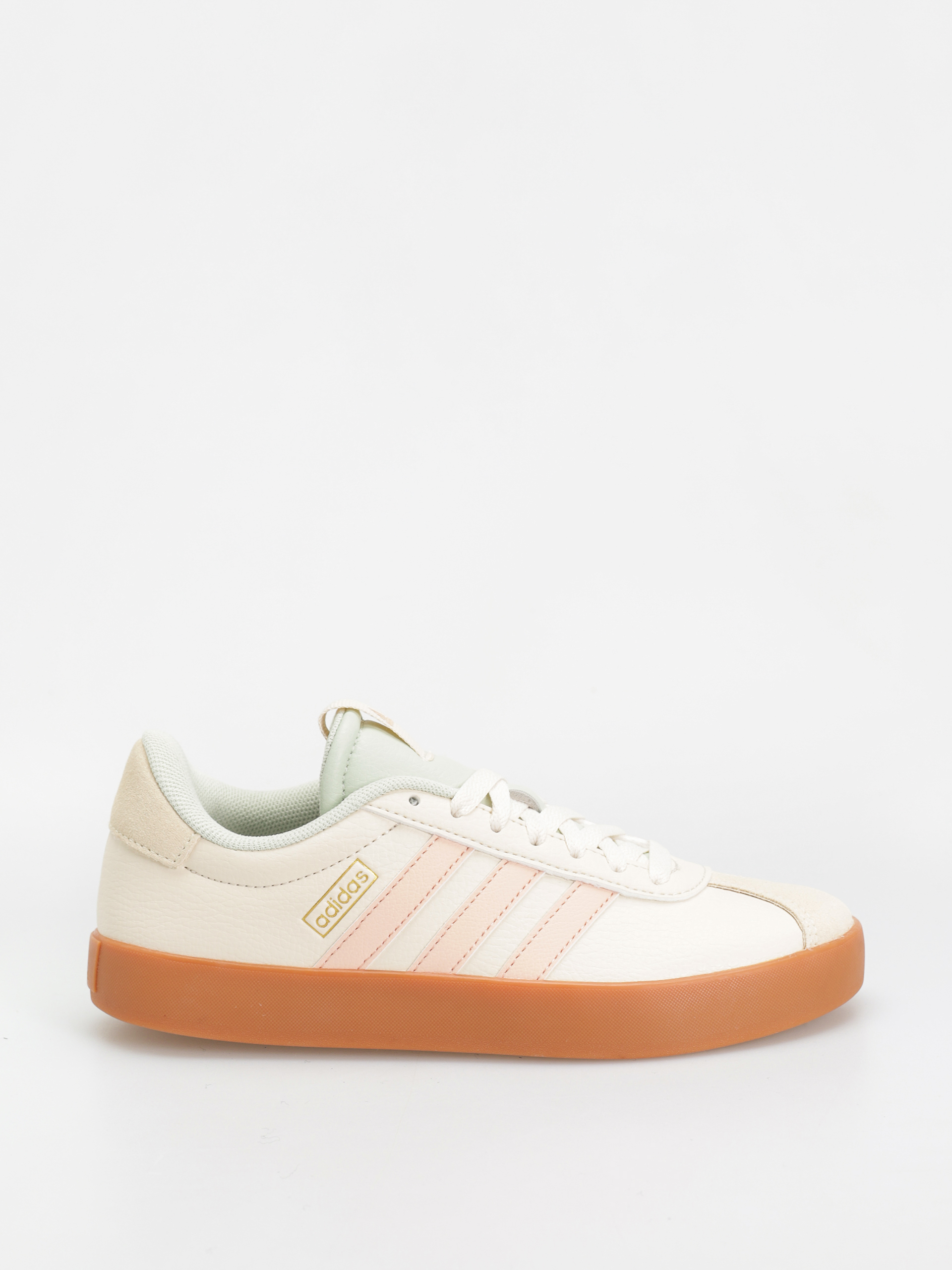 adidas Vl Court 3.0 Wmn Shoes - beige (wonwhi/powcor/lingrn)