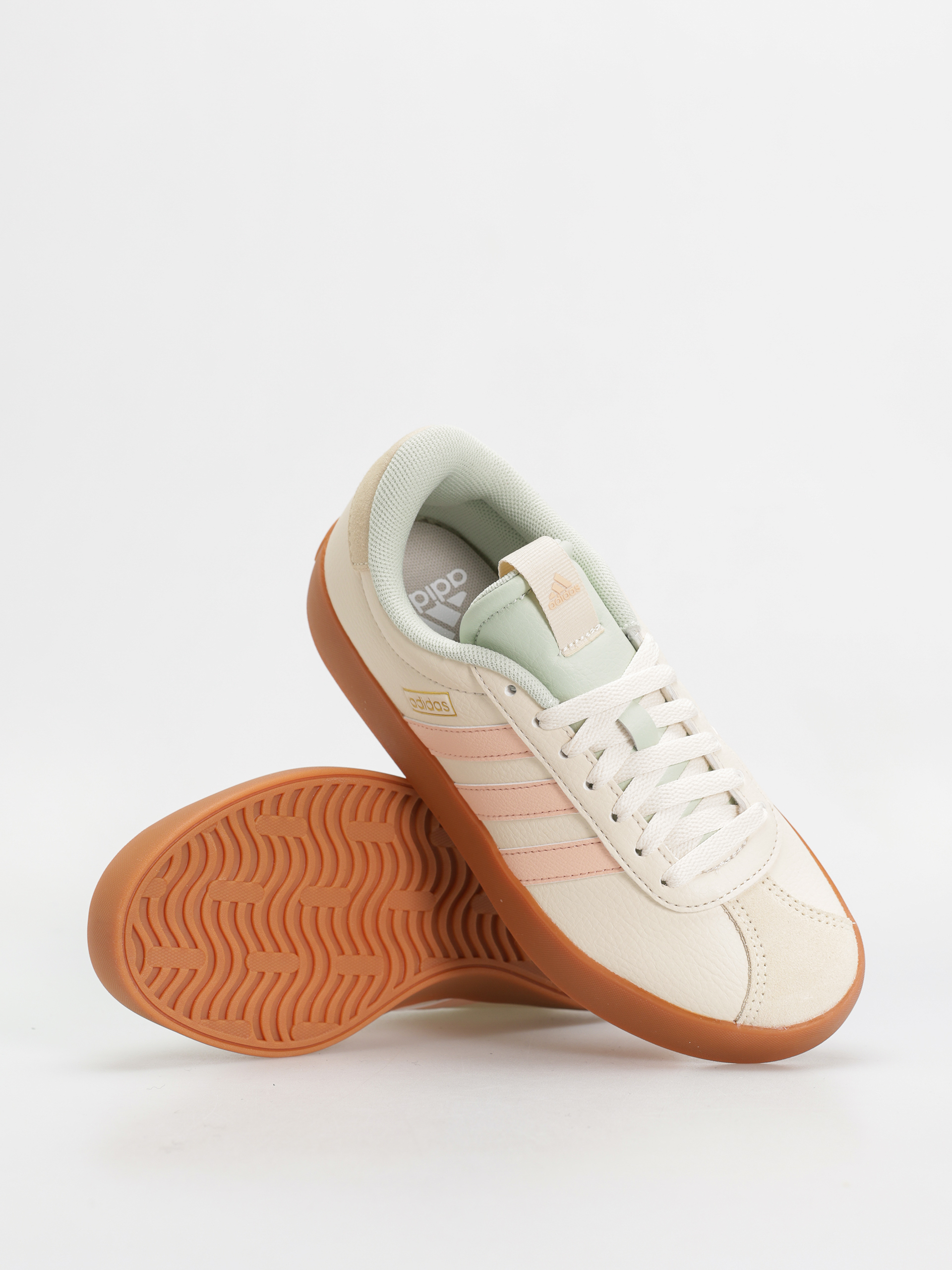 adidas Vl Court 3.0 Wmn Shoes (wonwhi/powcor/lingrn)