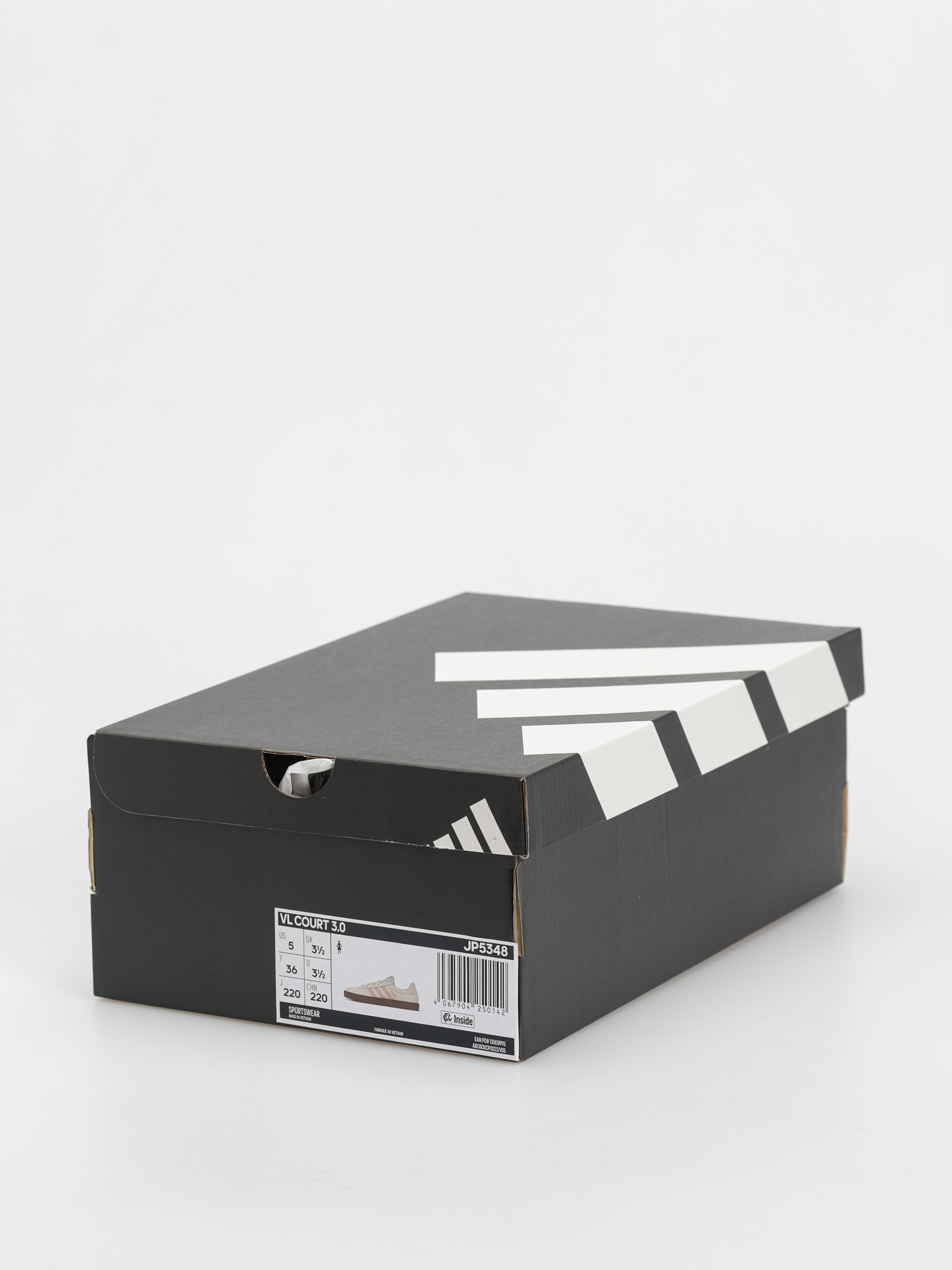 adidas Vl Court 3.0 Wmn Shoes (wonwhi/powcor/lingrn)