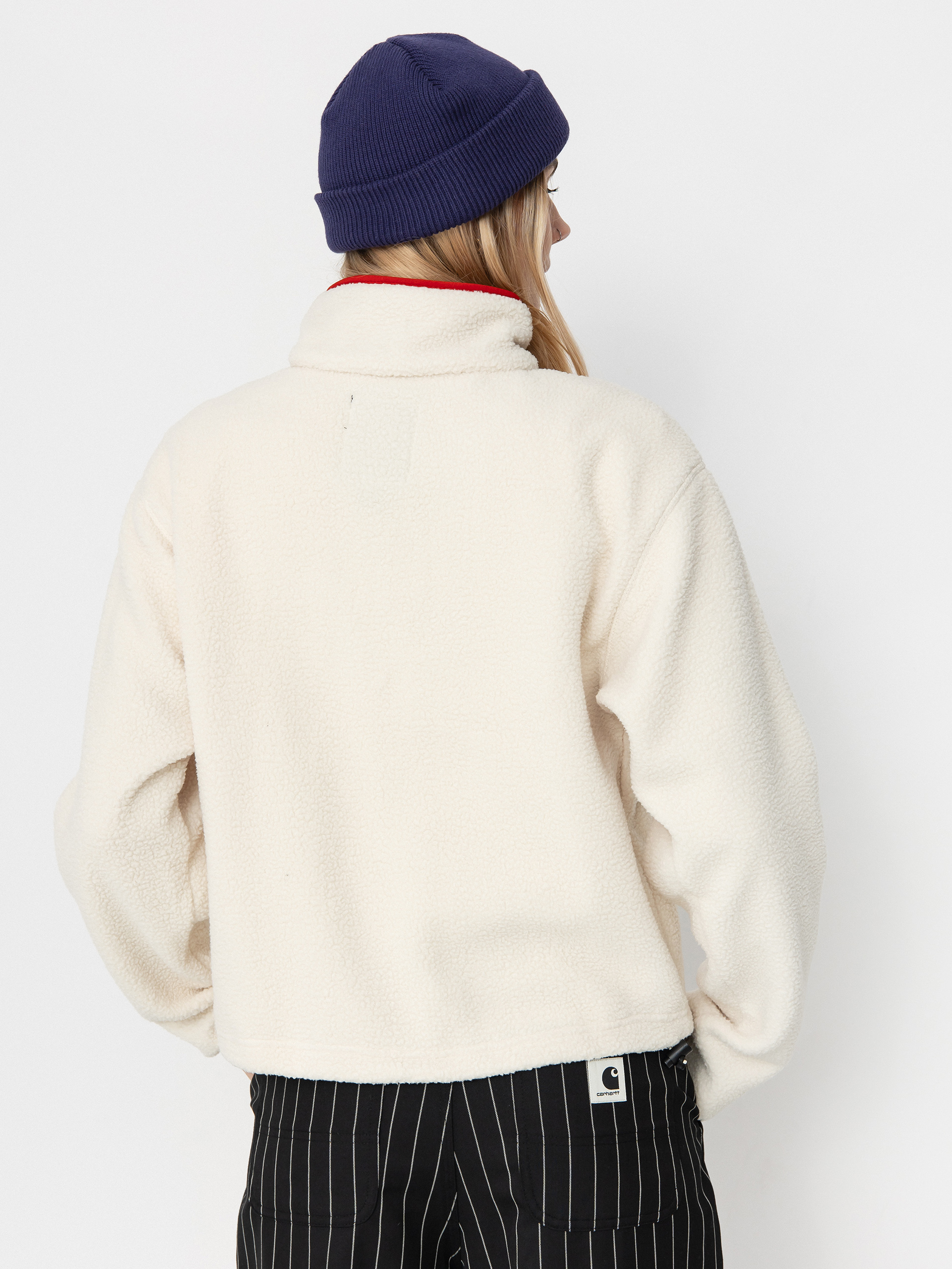 Columbia Helvetia II Cropped Half Snap Wmn Fleece - beige (chalk)