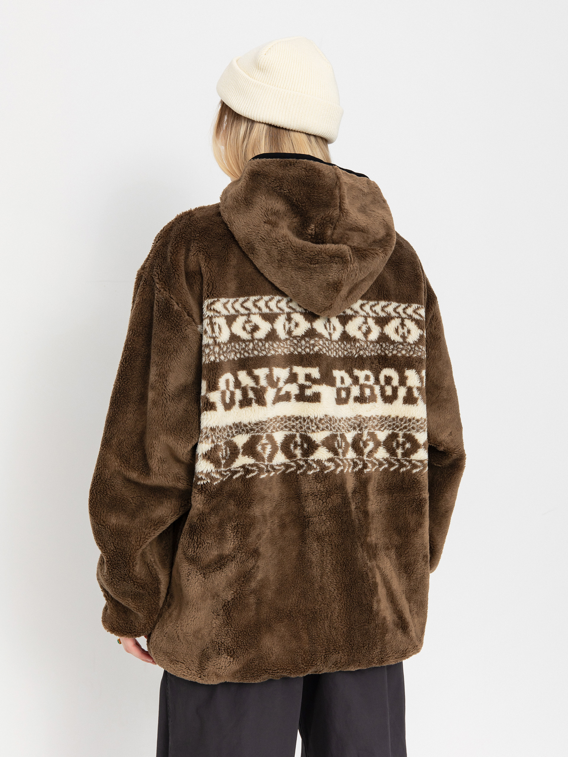 Herren HUF Fleece Jacke X Bronze High Pile (brown)