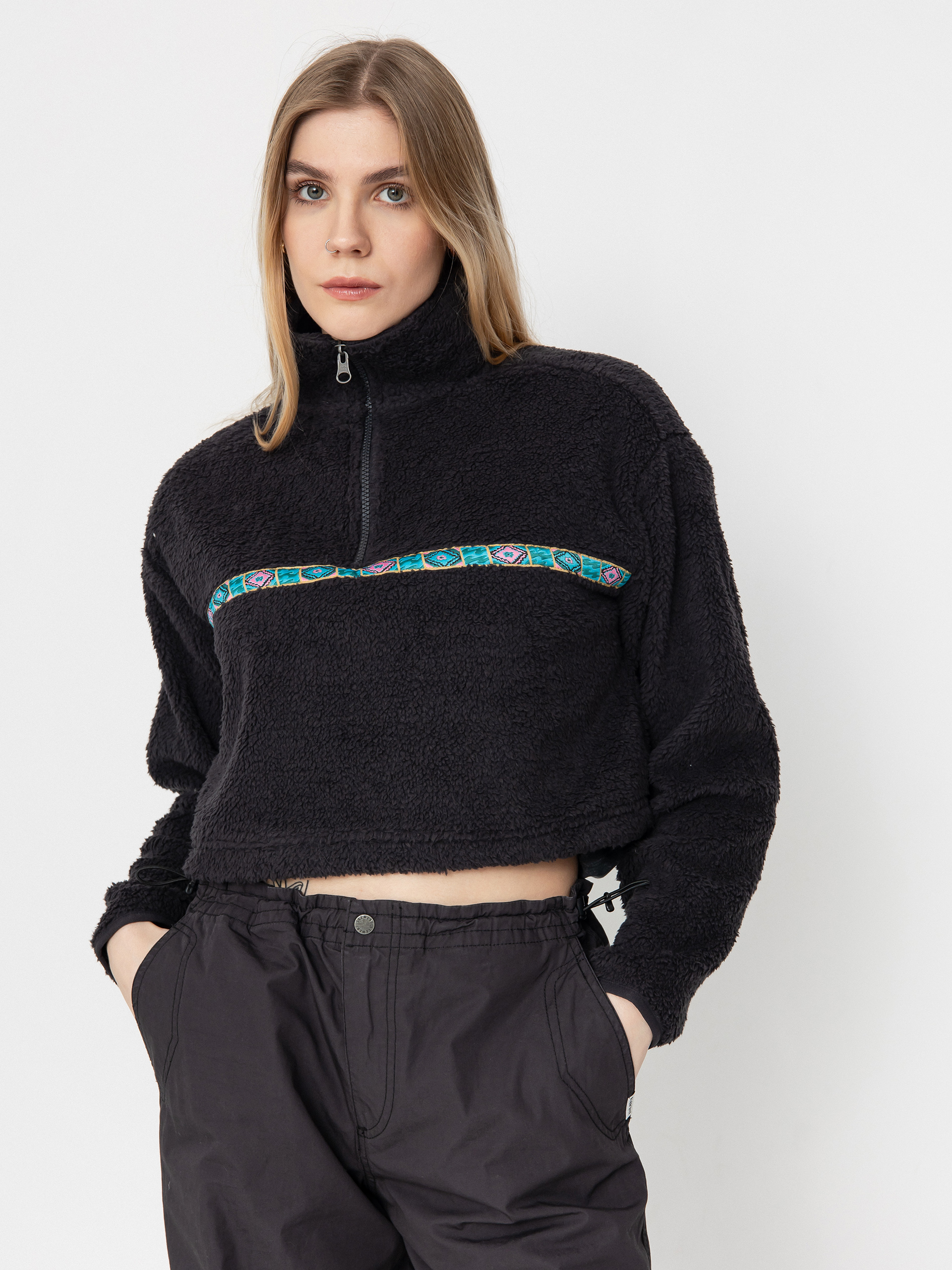 Billabong Holiday Cropped Wmn Fleece  (black sands)