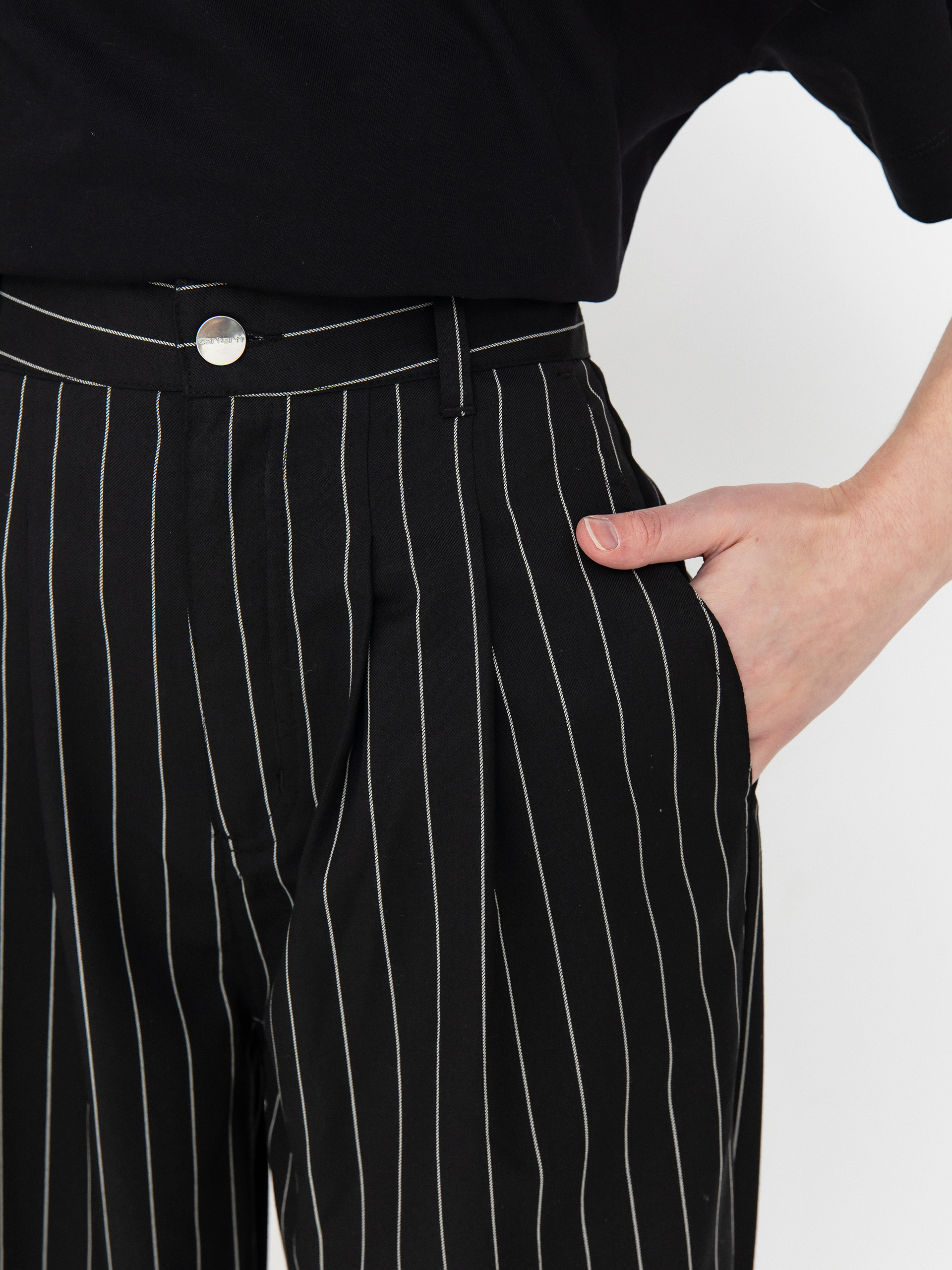 Carhartt WIP Seaton Wmn Pants (seaton stripe black)