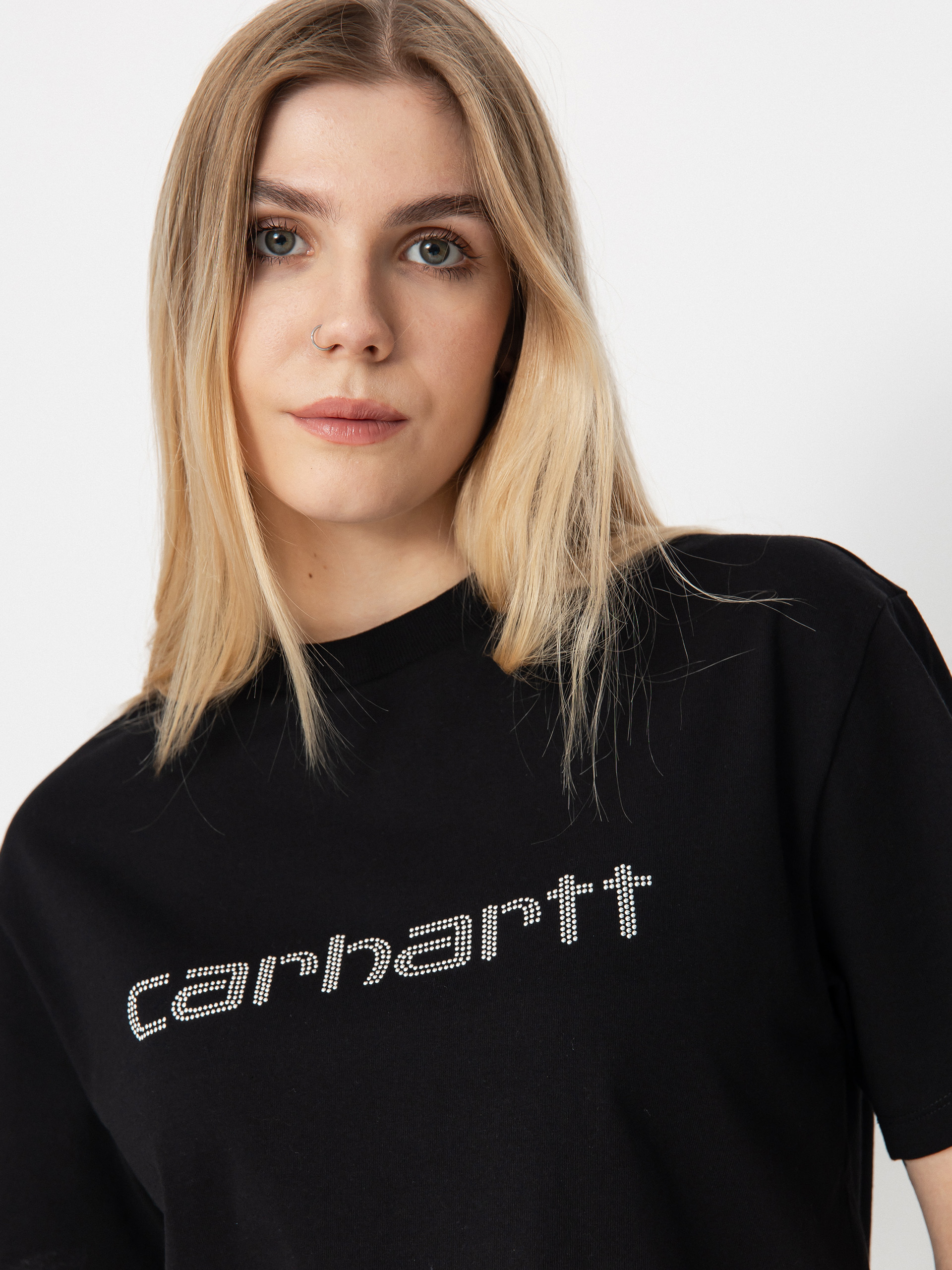 Carhartt WIP Rivet Script Wmn T-Shirt (black/silver)
