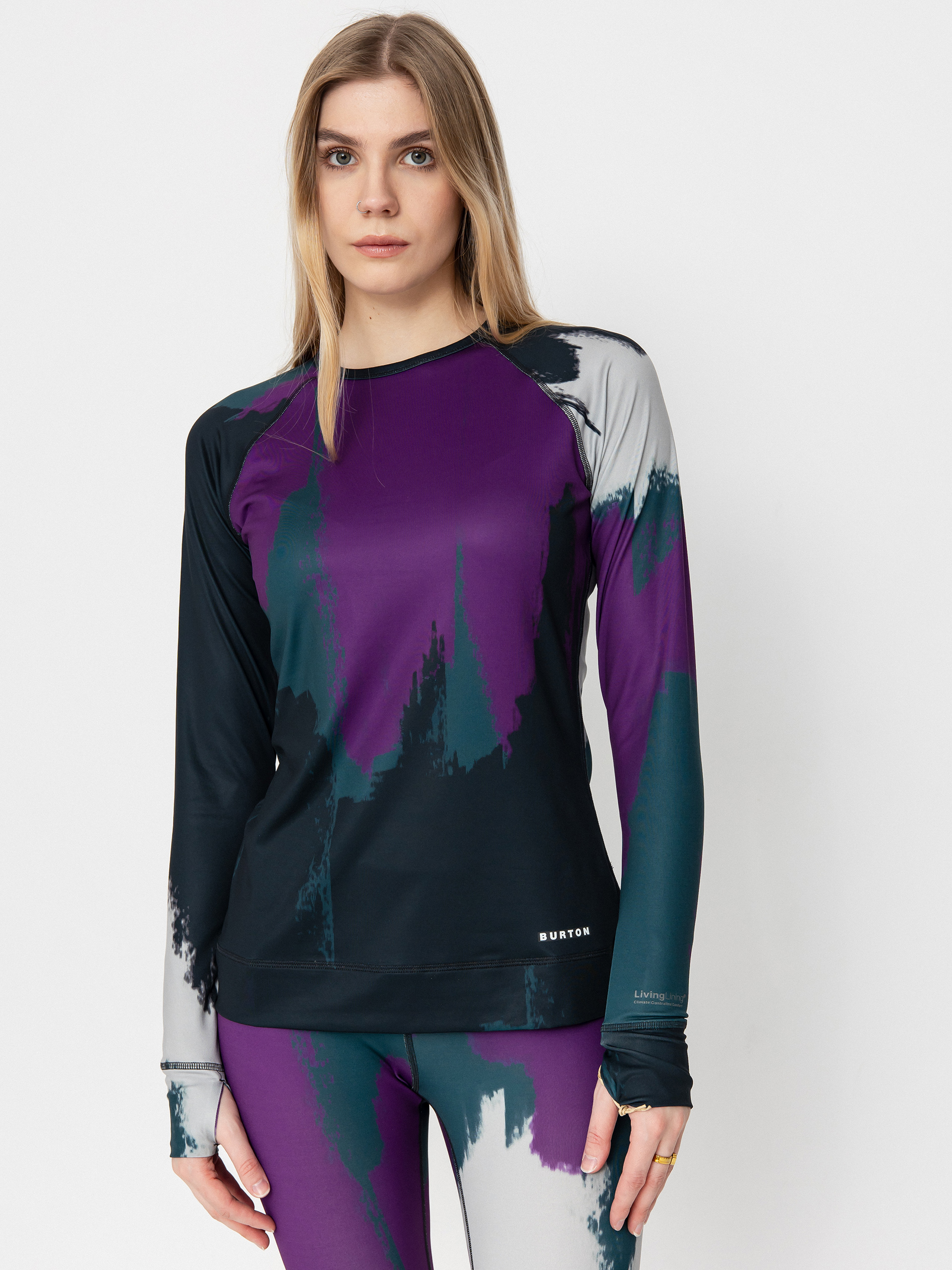 Burton Longsleeve Lightweight X Crew Wmn - multicolor (silver