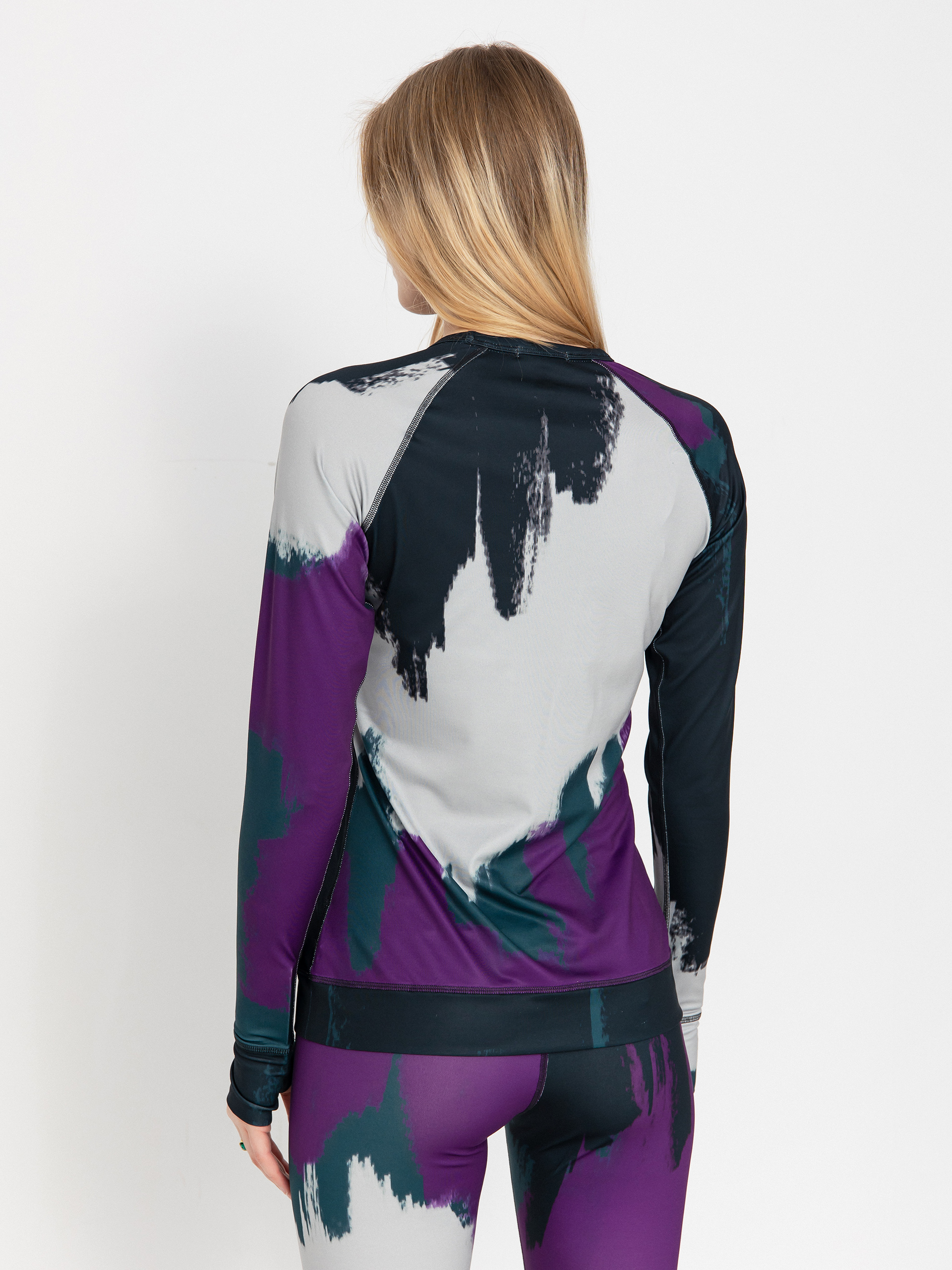 Womens Burton Longsleeve Lightweight X Crew (silver sconce/forest chalk)