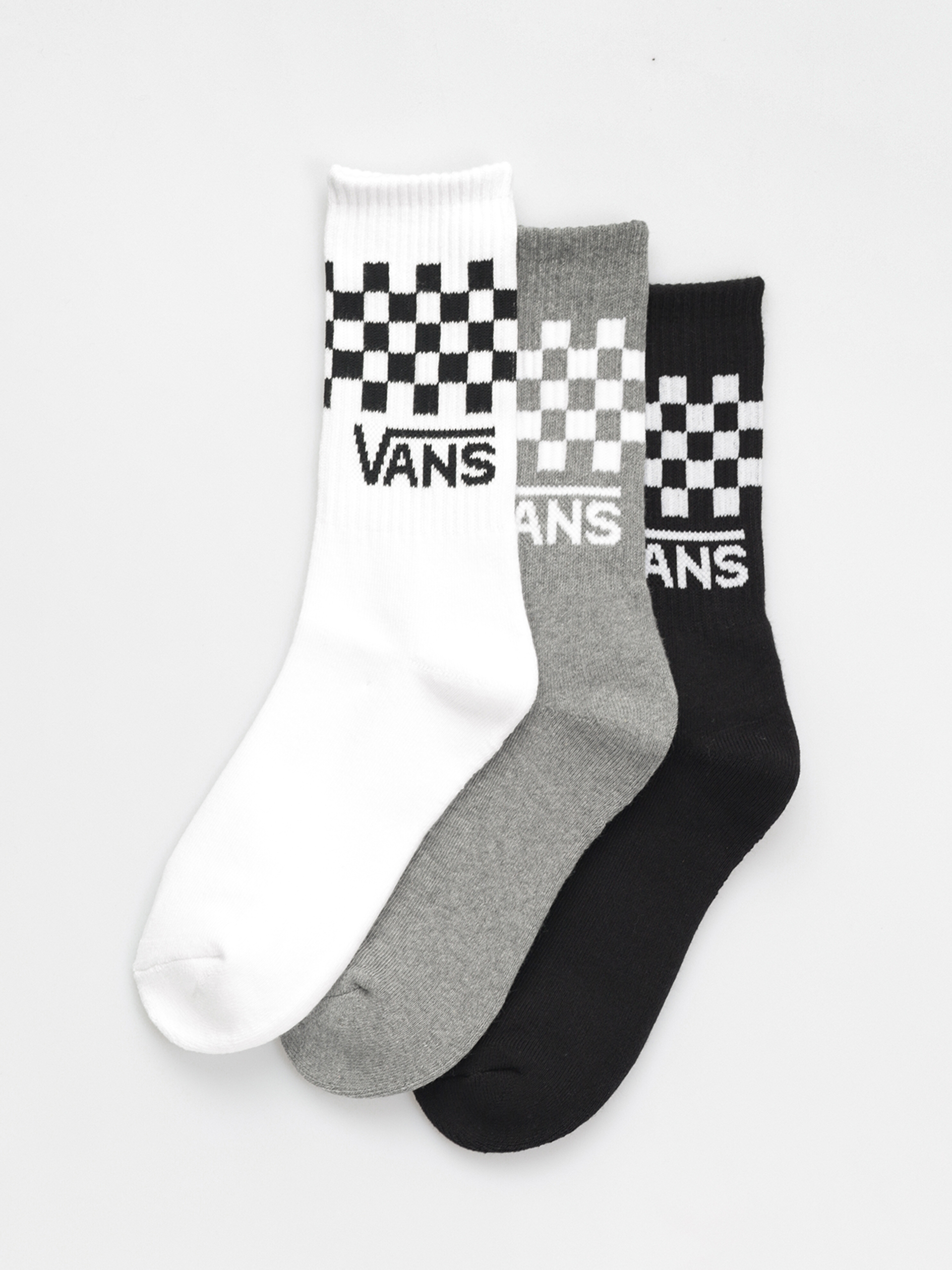 Vans Classic Check Crew Wmn Socks (black/white)