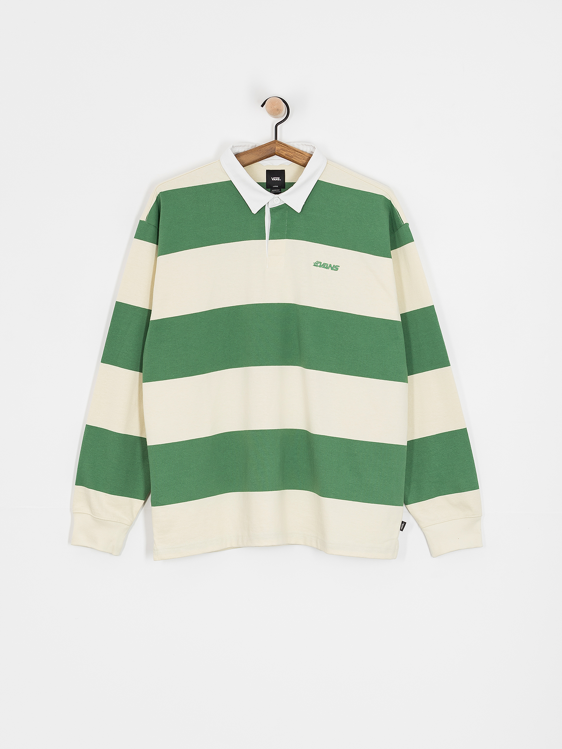 Vans Ward Stripe Rugby Knit Longsleeve (fairway/lemon icing)