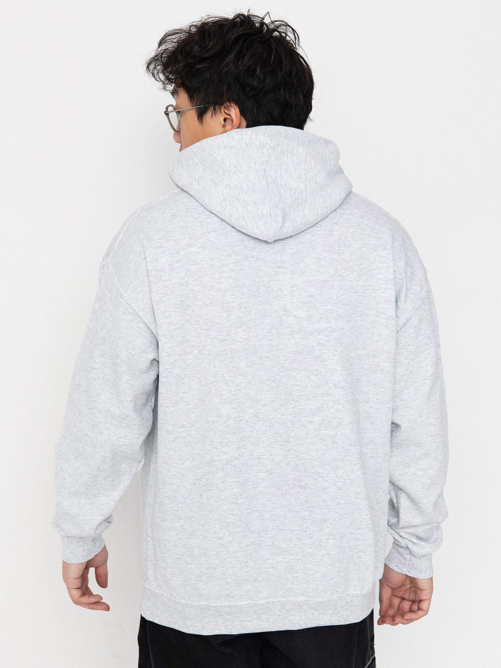 Thrasher X Toy Machine Five by Spanky HD Hoodie (ash grey)