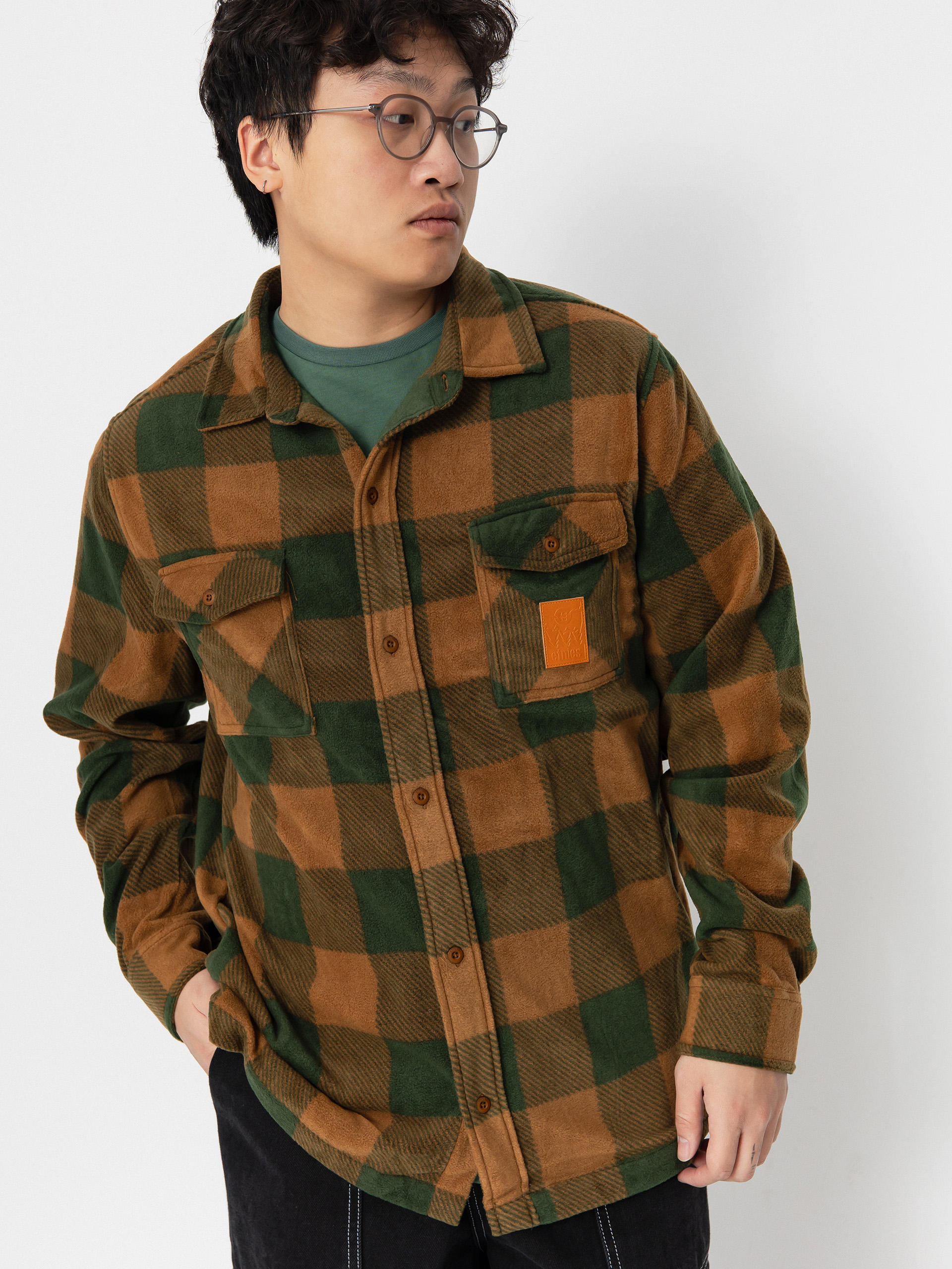 Etnies Woodsman HD Aktives Sweatshirt (olive/tan)