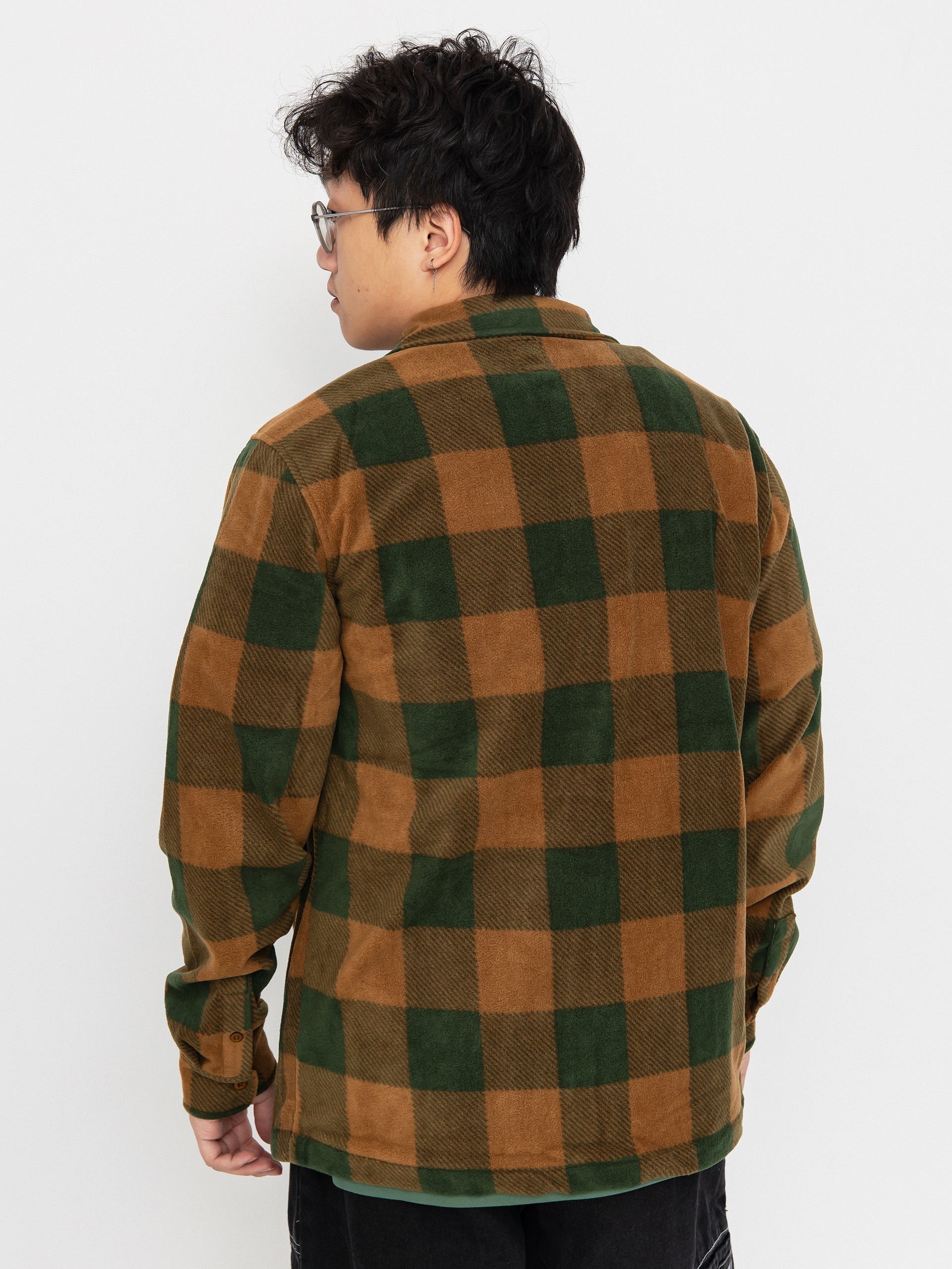 Mens Etnies Woodsman HD Active sweatshirt (olive/tan)