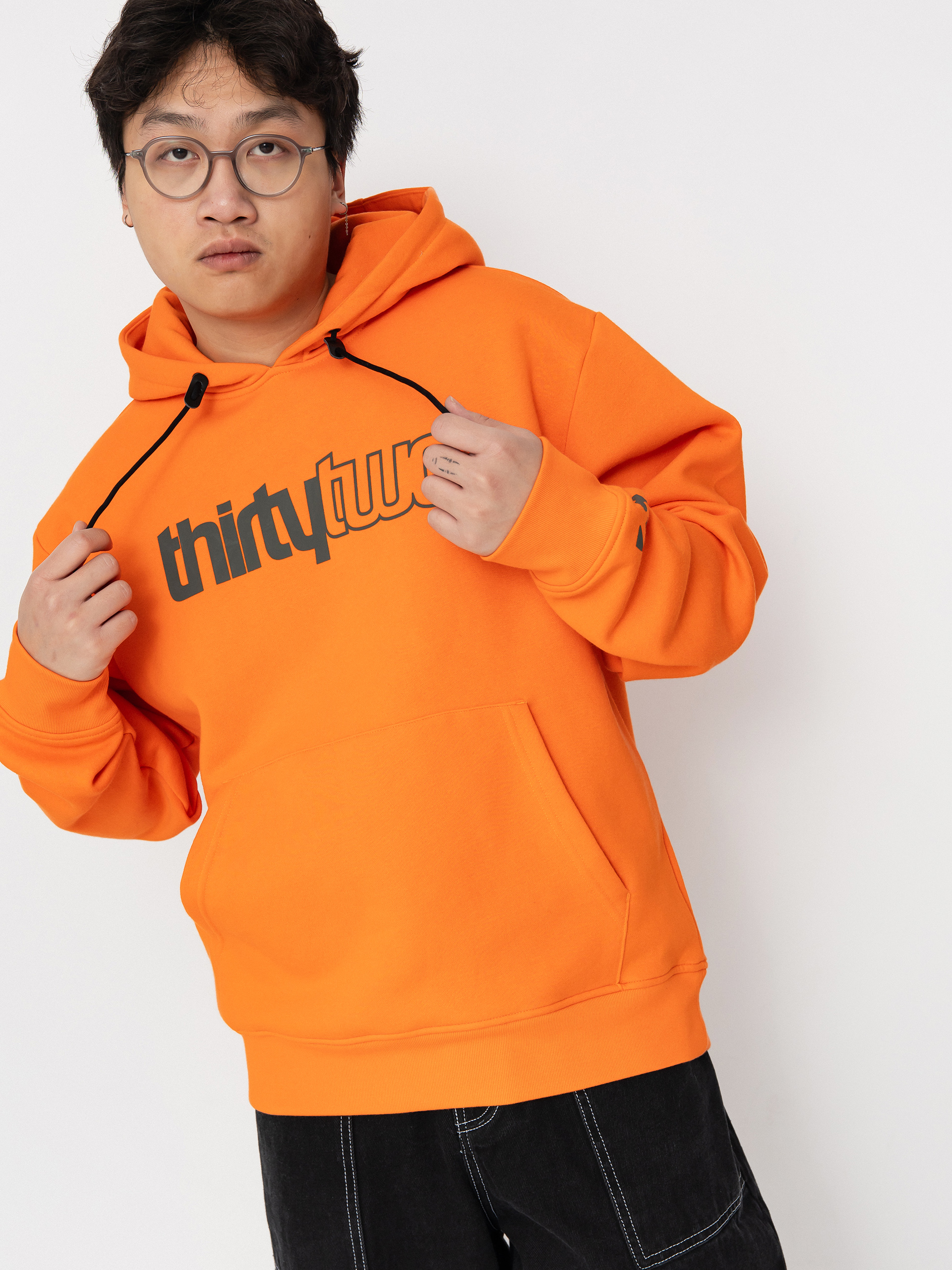 ThirtyTwo Aktives Sweatshirt Double Tech HD (grey/orange)