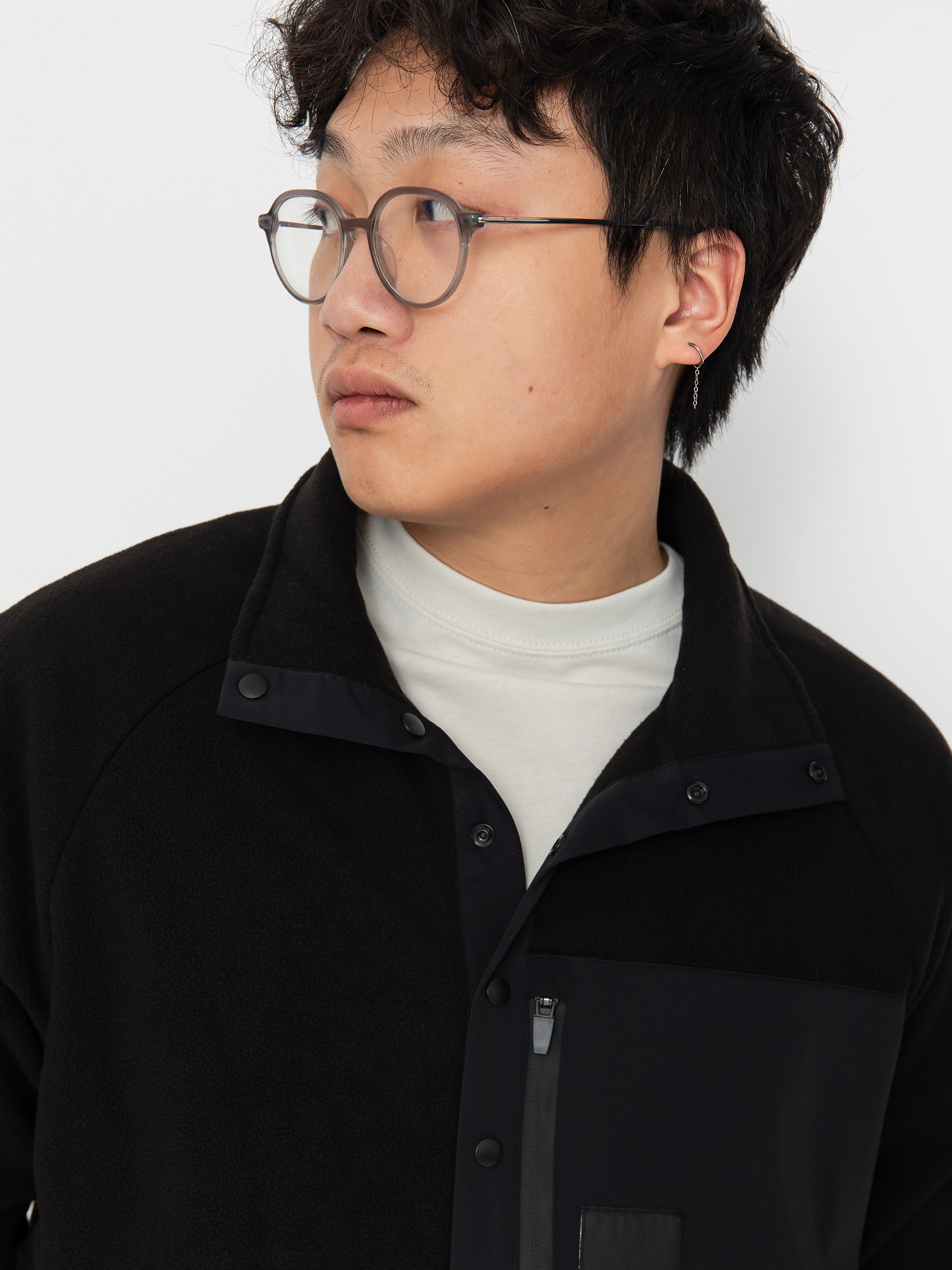 Herren ThirtyTwo Aktives Sweatshirt Rest Stop Anorak (black)