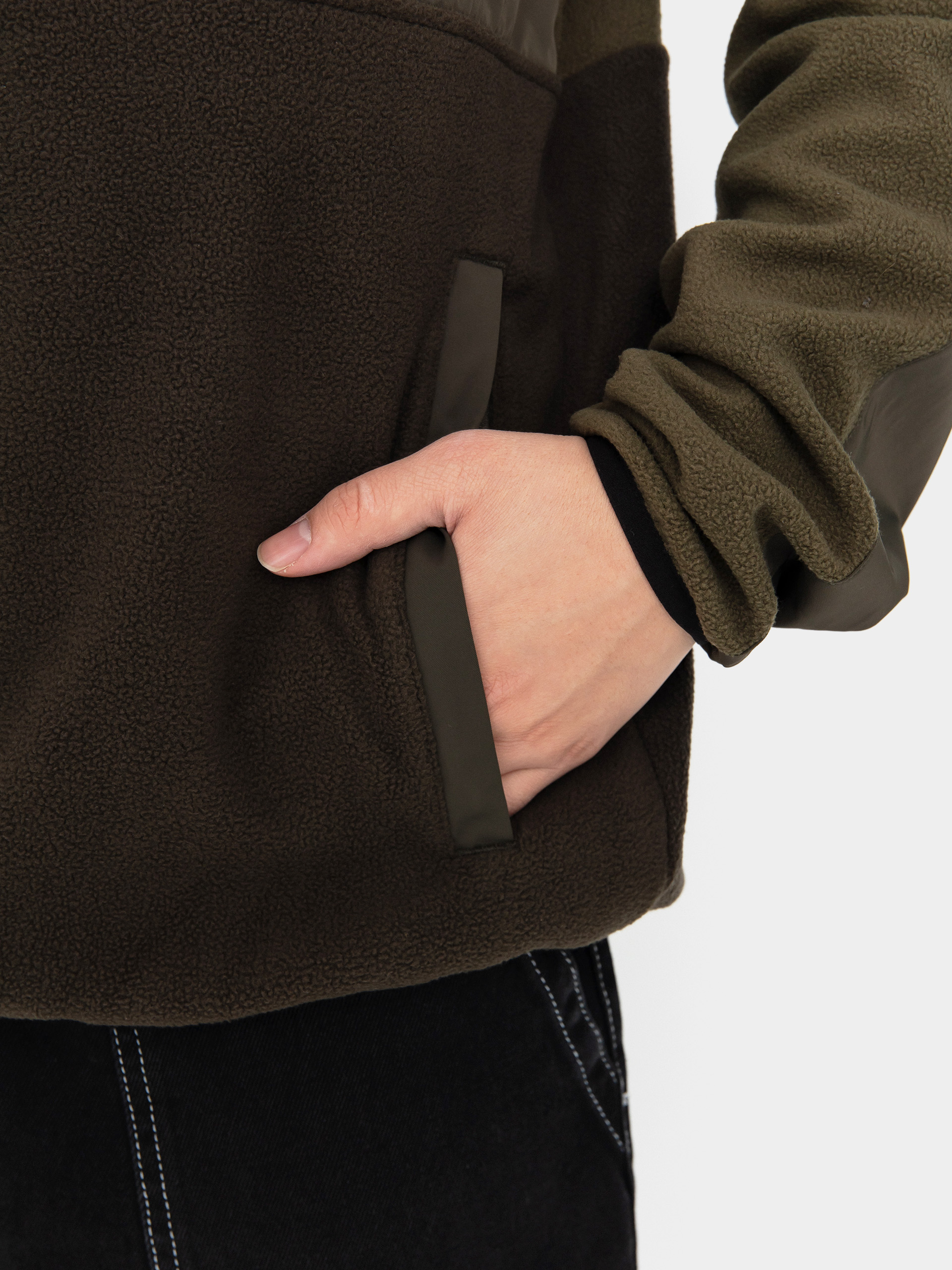 Mens ThirtyTwo Active sweatshirt Rest Stop Anorak (military)