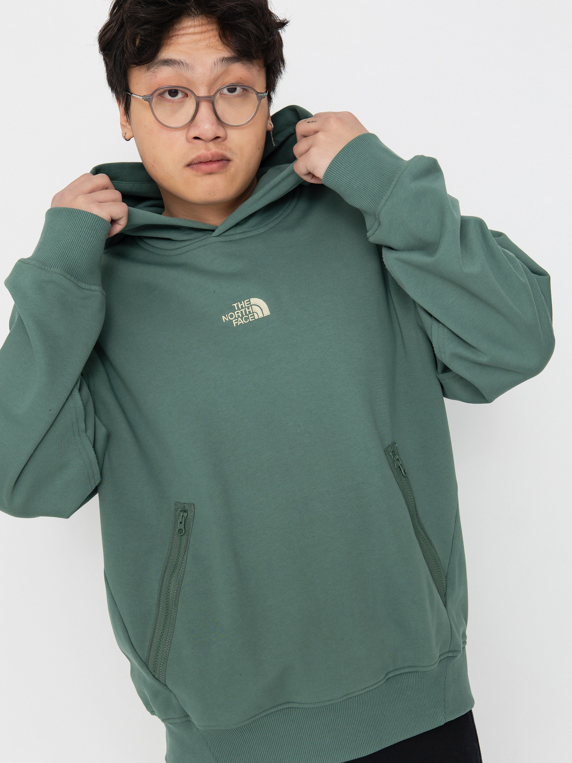 The North Face Heritage Graphic Relaxed HD Hoodie (duck green)