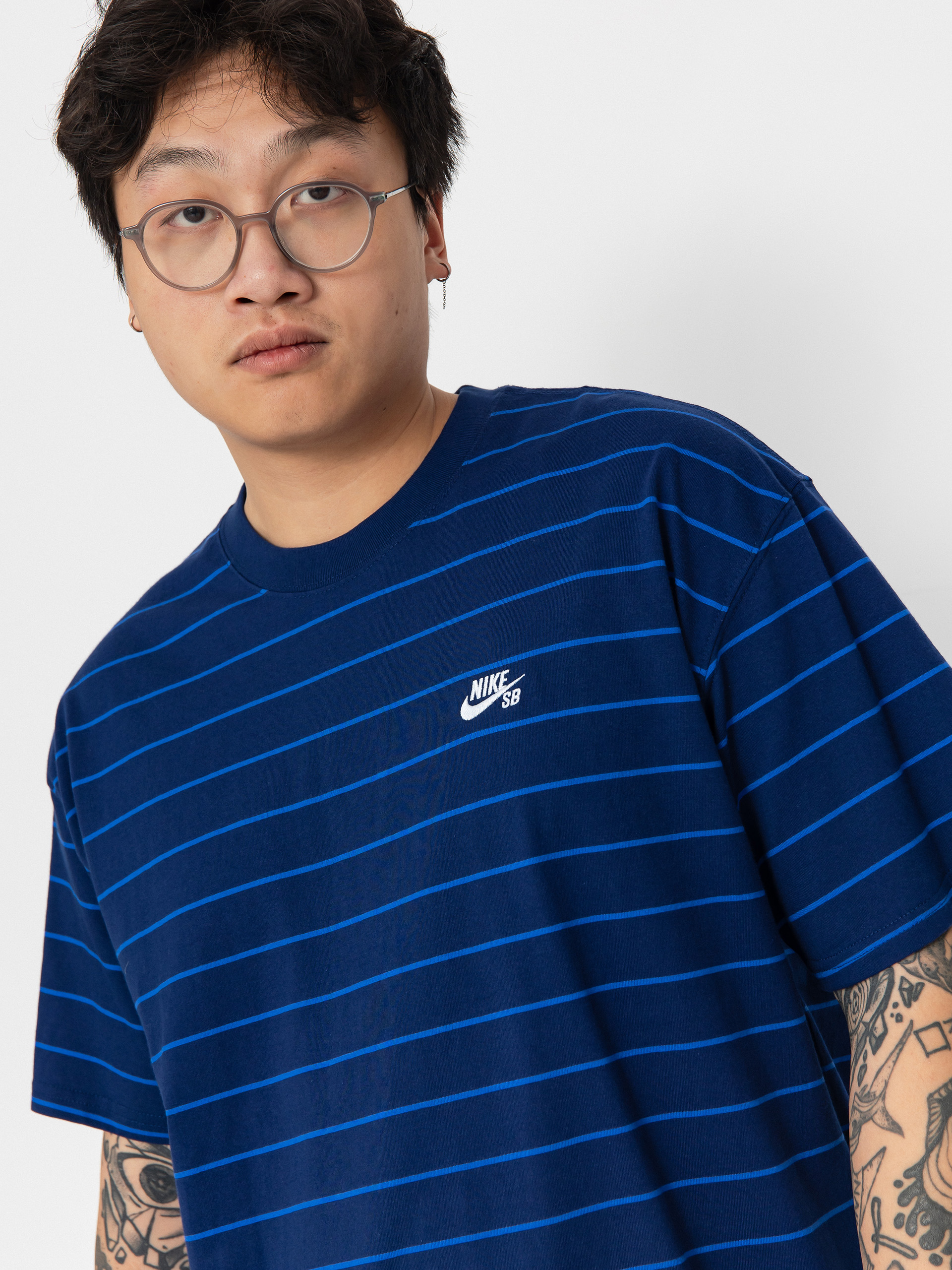 Nike SB Stripe T-Shirt (blue void)