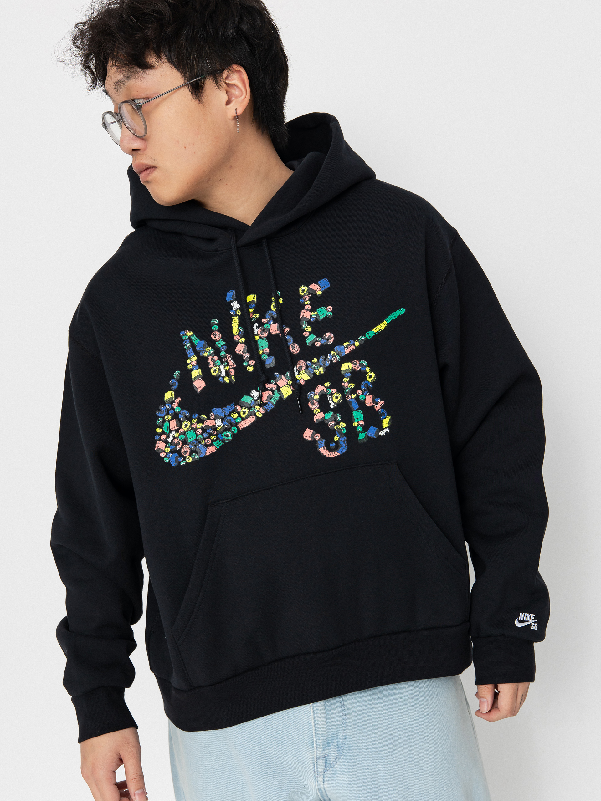 Nike SB Sugar High HD Hoodie black (black/white)