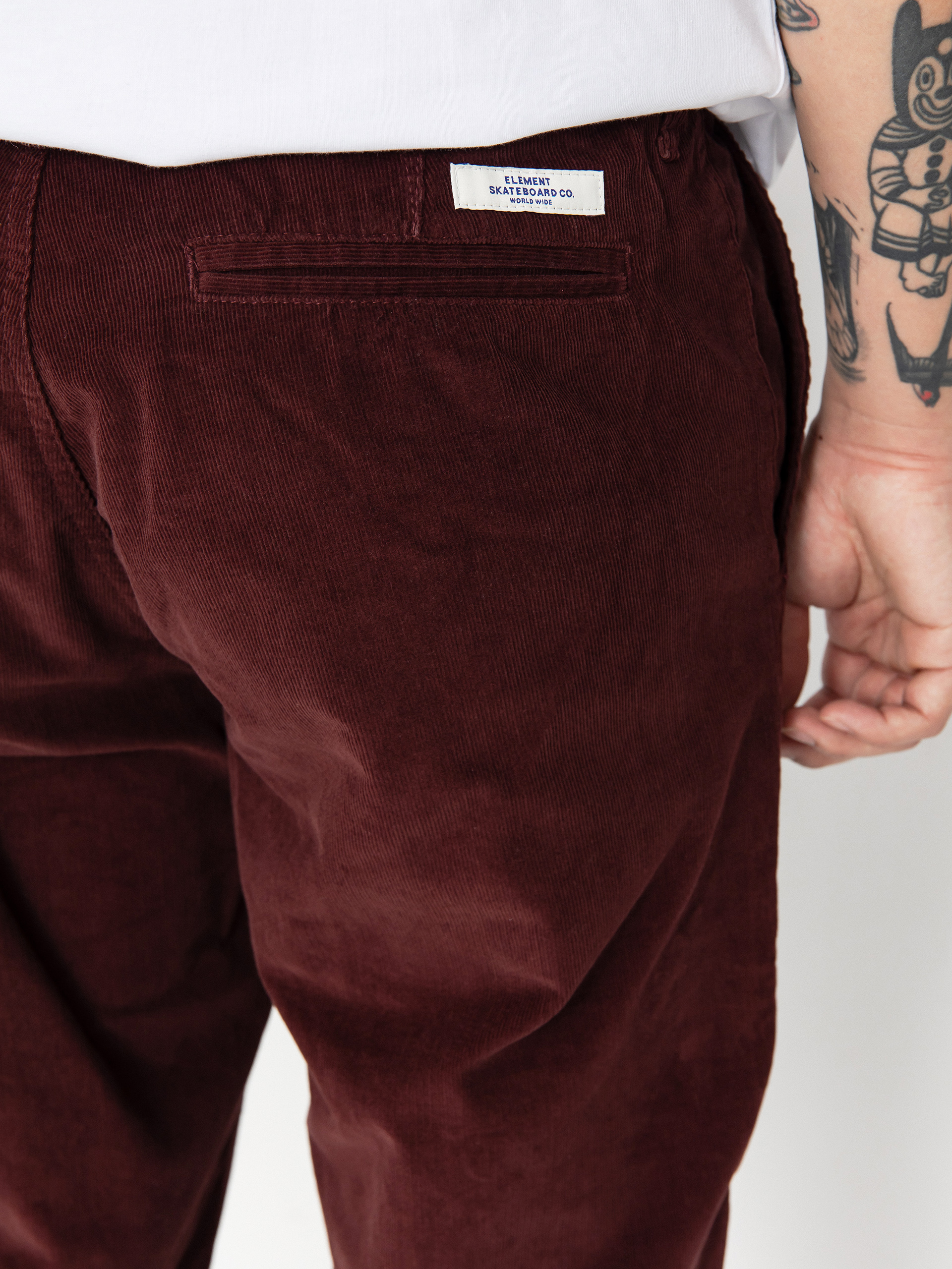 Element Howland Union Cord Chino Hose (decadent chocolate)