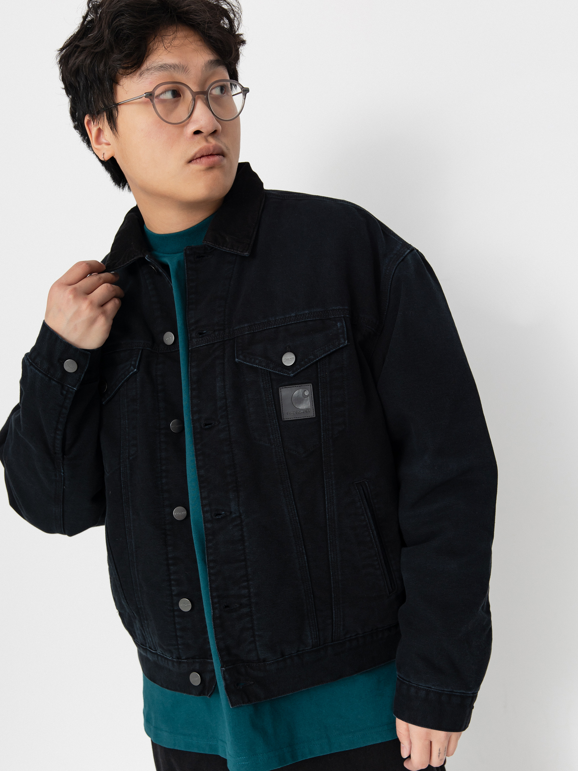 Carhartt WIP Jacket Harttronix Car Lux - grey (dark grey Carhartt WIP Jacket Harttronix Car Lux - grey (dark grey