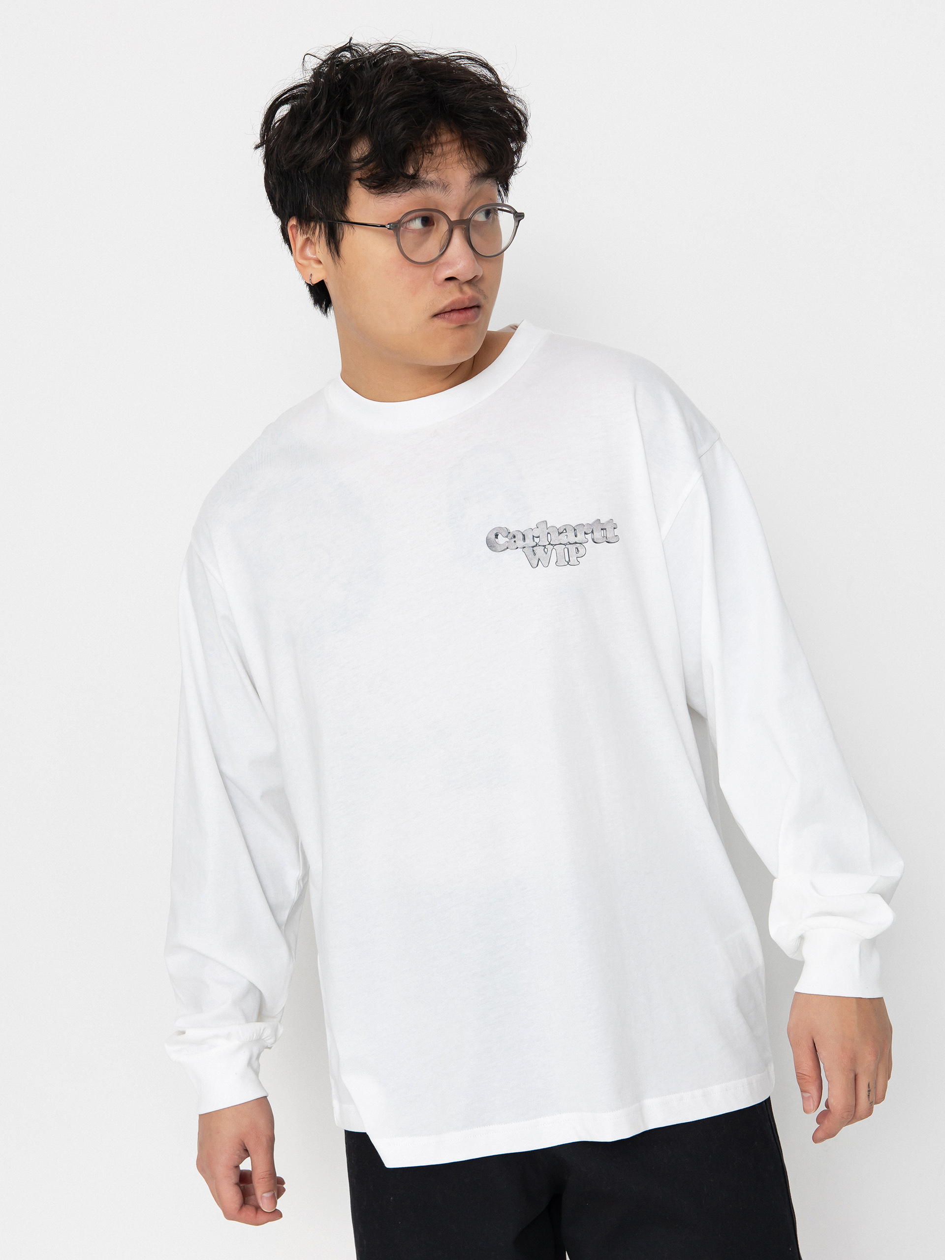 Carhartt WIP Chain Link Longsleeve (white/silver)