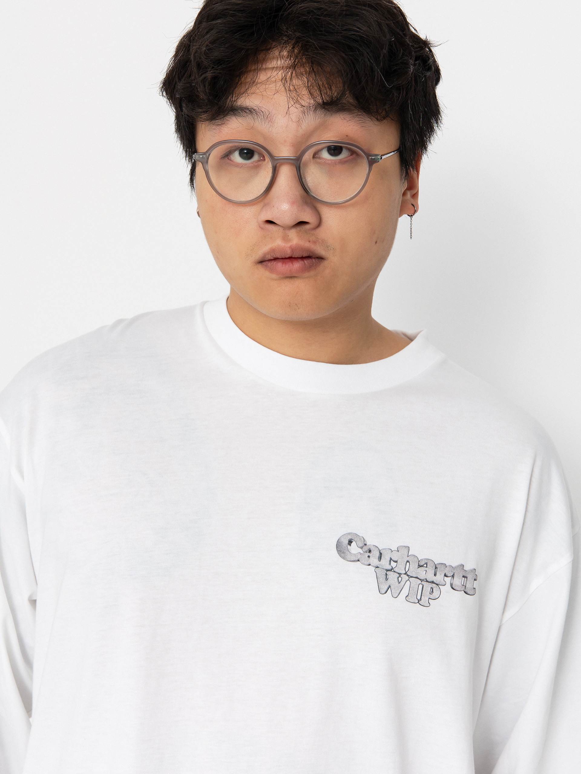 Carhartt WIP Chain Link Longsleeve (white/silver)