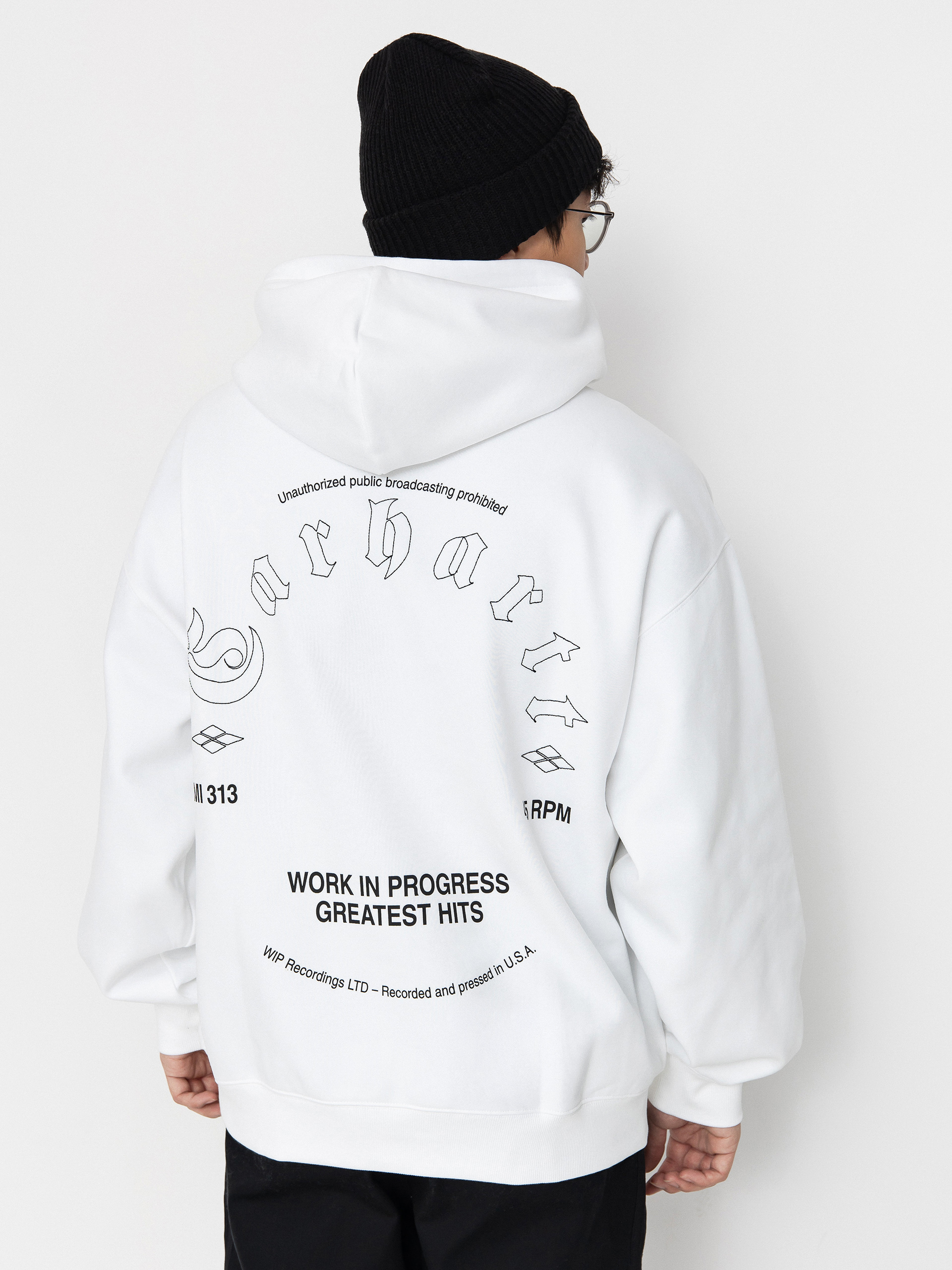 Carhartt WIP Greatest Hits HD Hoodie (white/black)