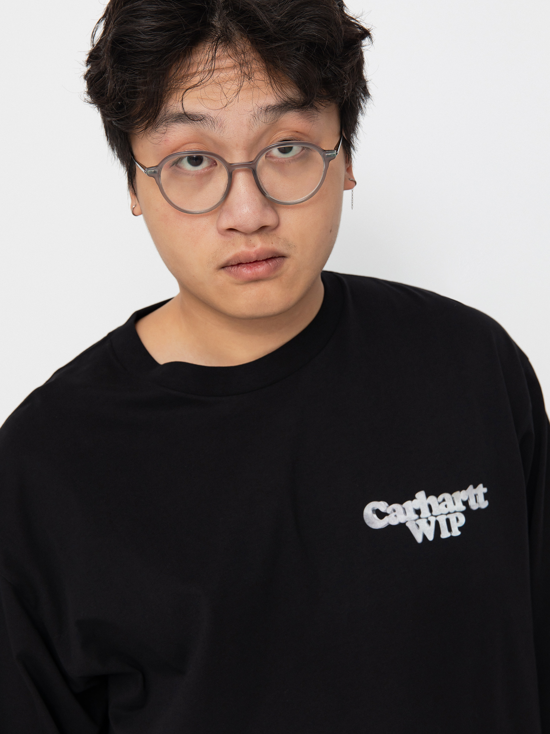 Carhartt WIP Chain Link Longsleeve (black/silver)