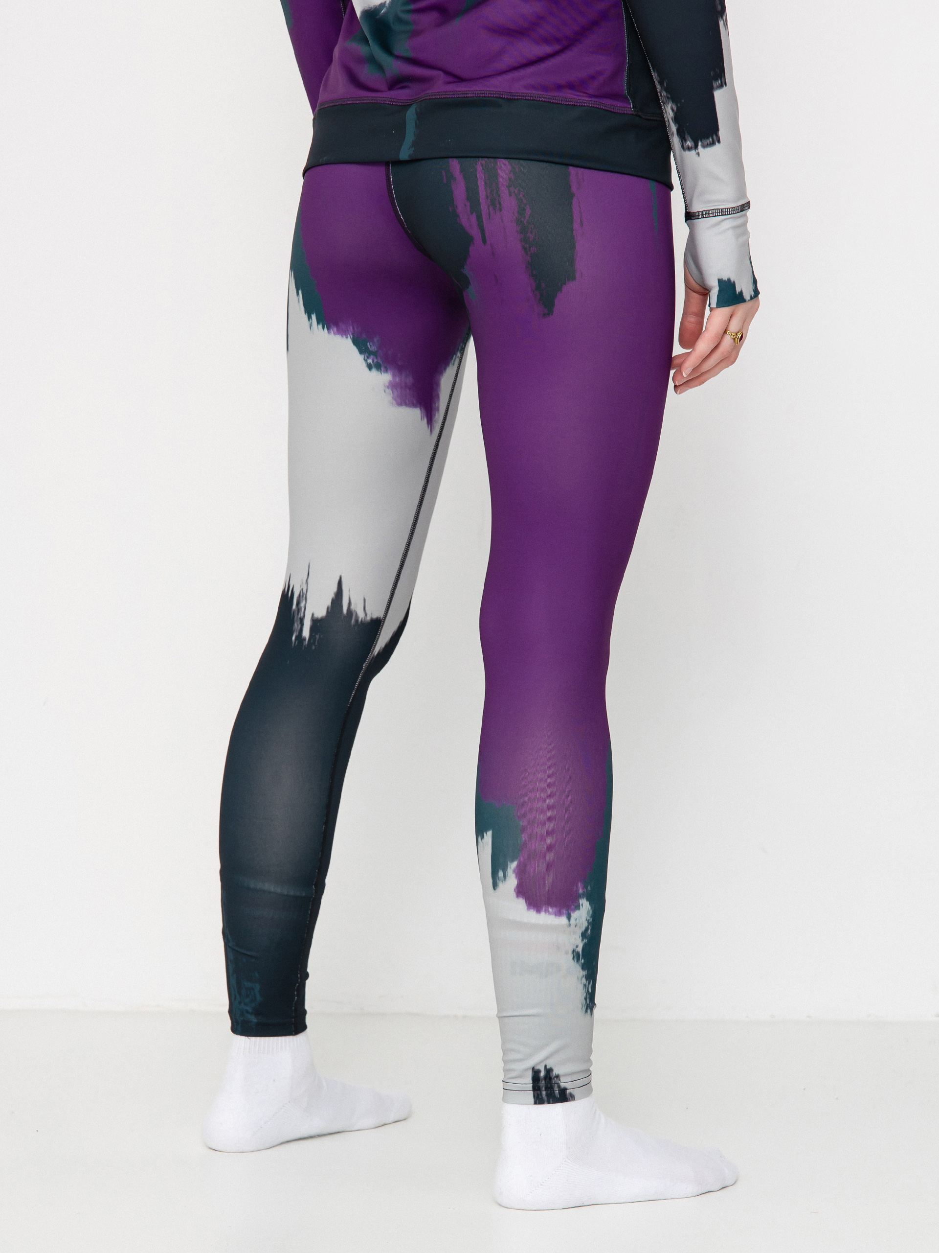 Womens Burton Active leggings Lightweight X (silver sconce/forest chalk)