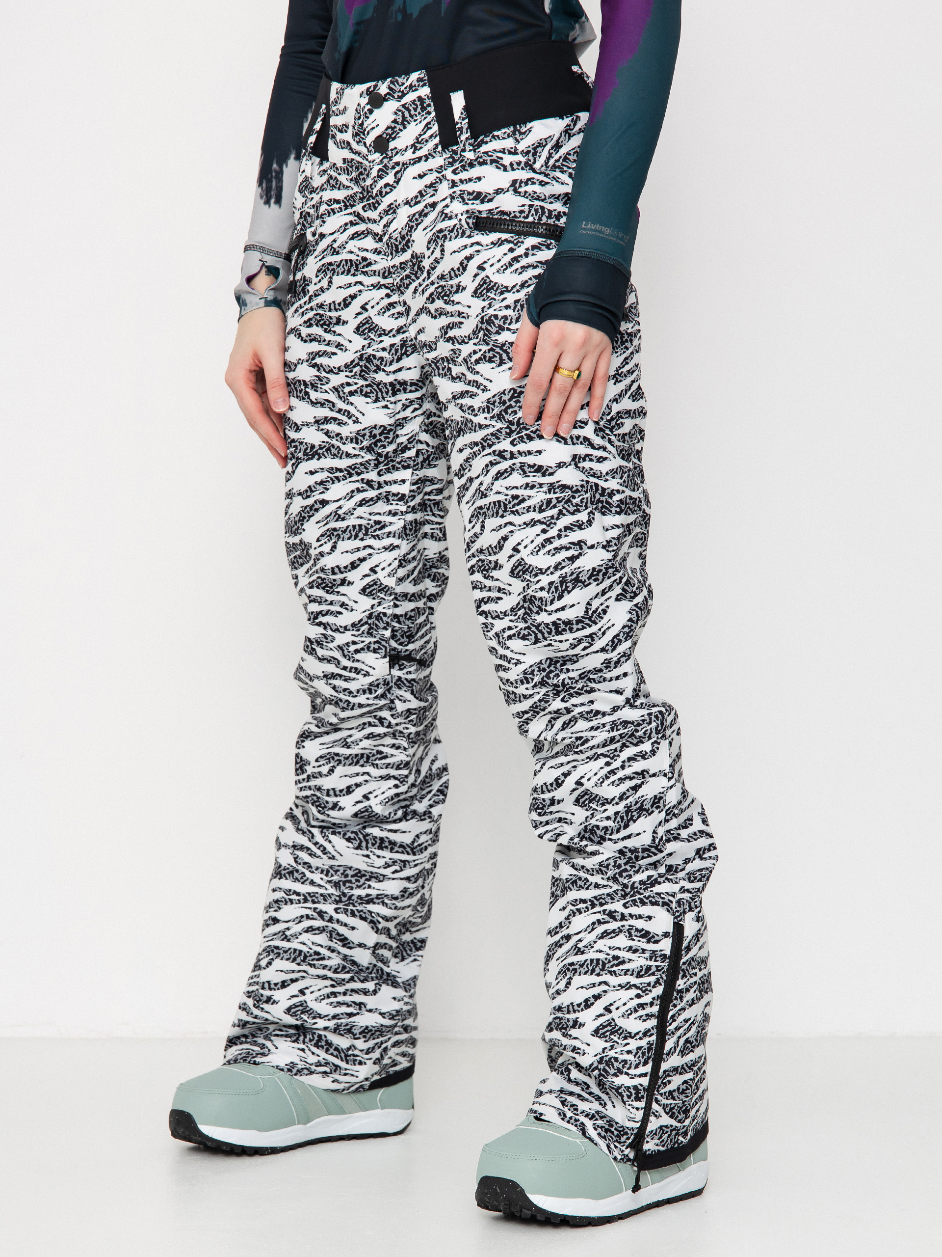 Damen Burton Snowboard Hose Marcy High Rise High Stretch (zebra camo)
