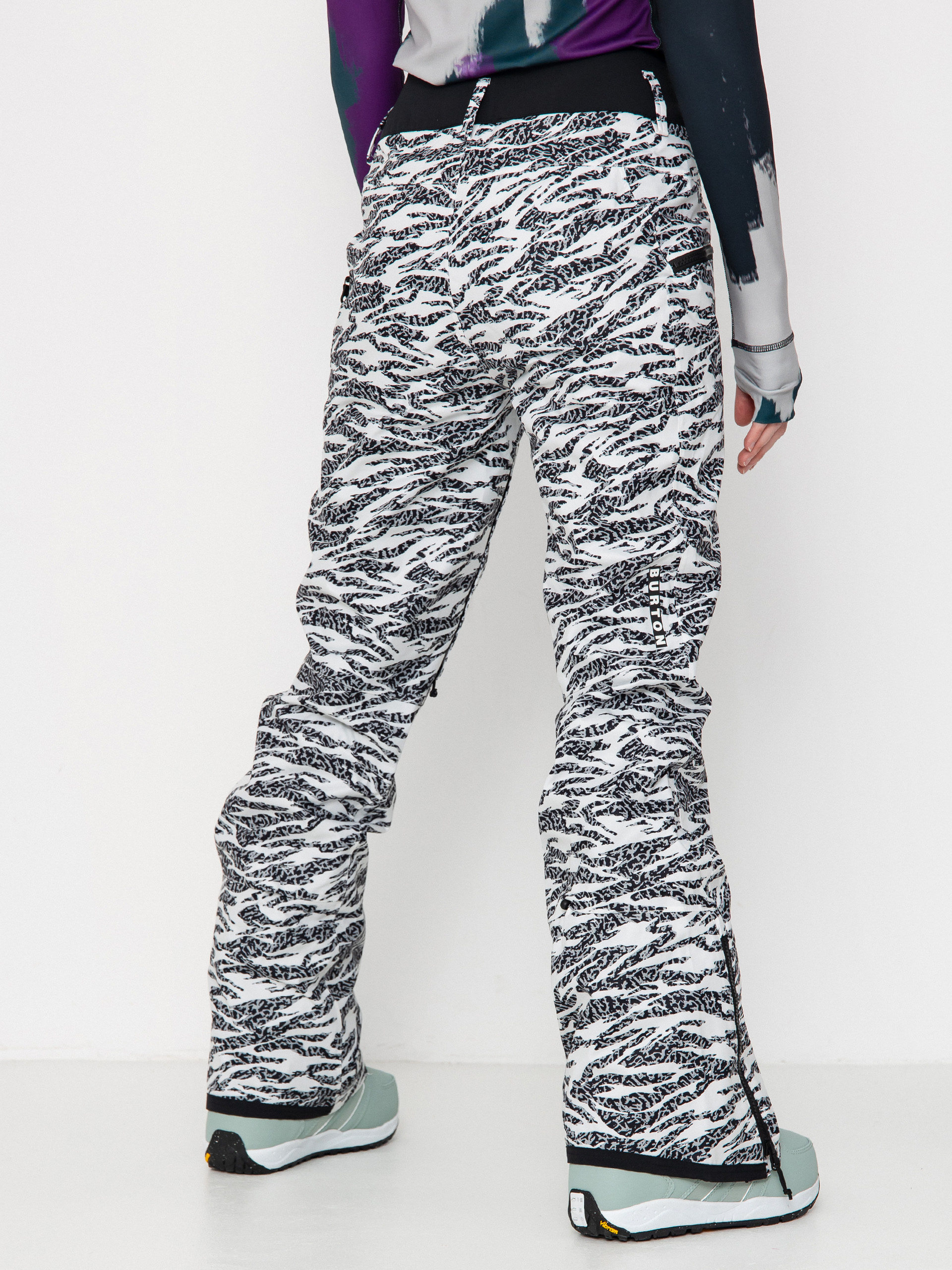 Damen Burton Snowboard Hose Marcy High Rise High Stretch (zebra camo)