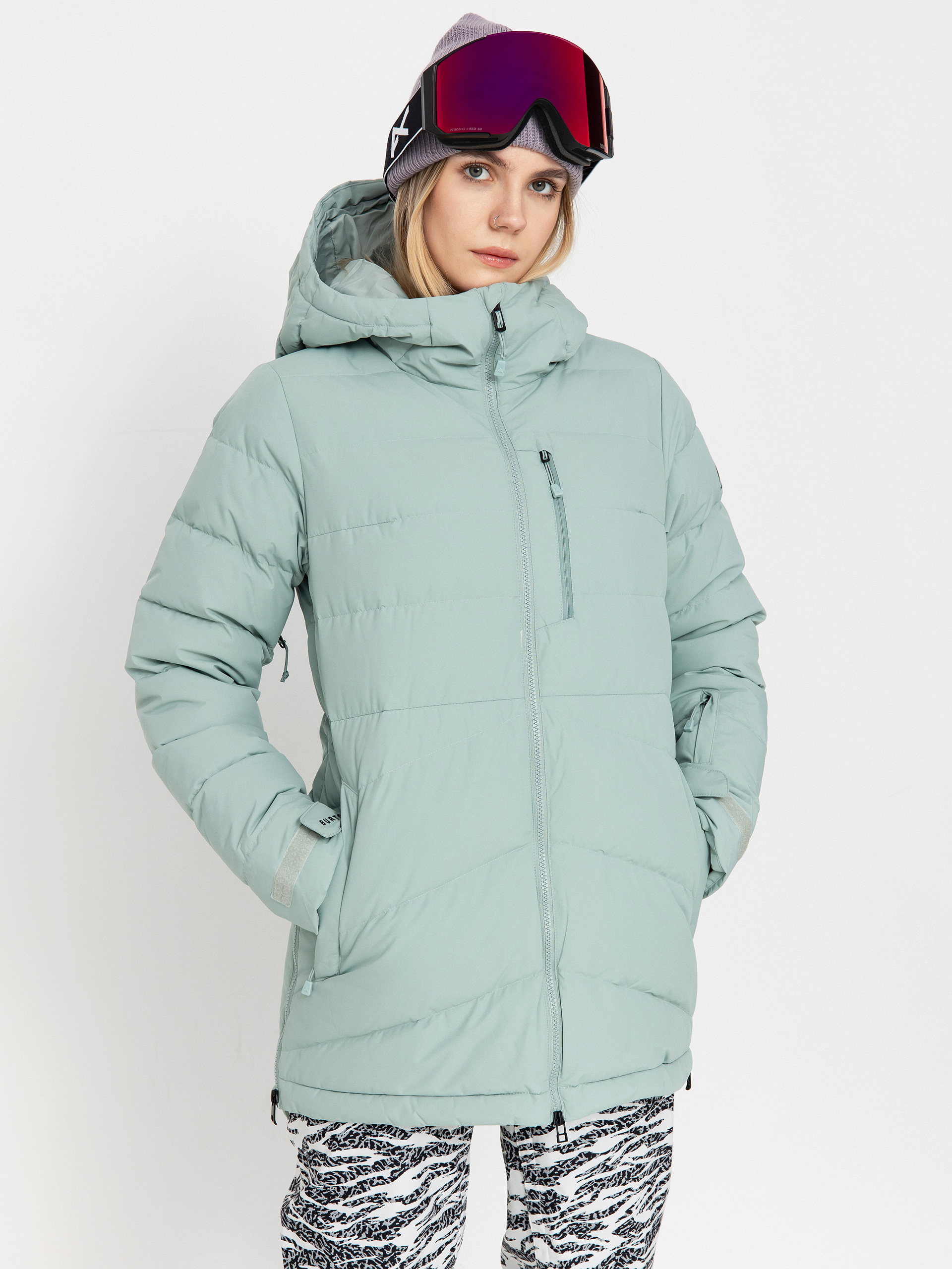 Womens Burton Snowboard jacket Loyil Down (petrol green)