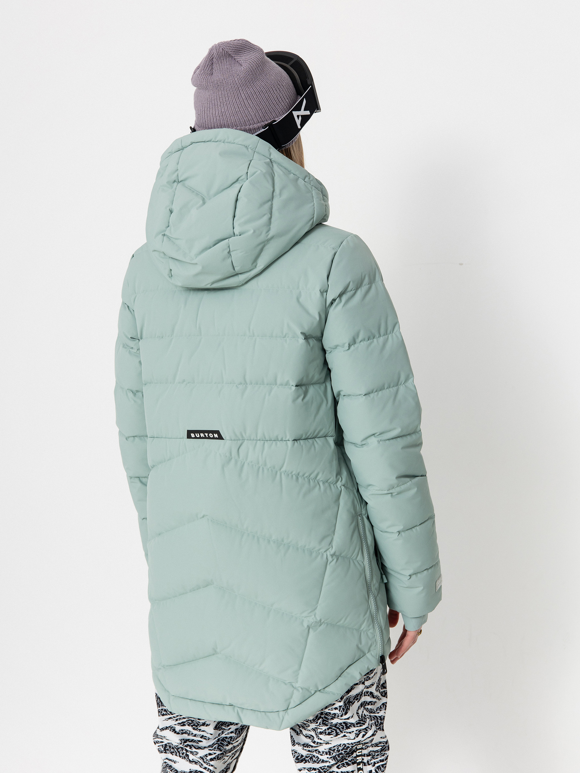 Damen Burton Snowboard Jacke Loyil Down (petrol green)