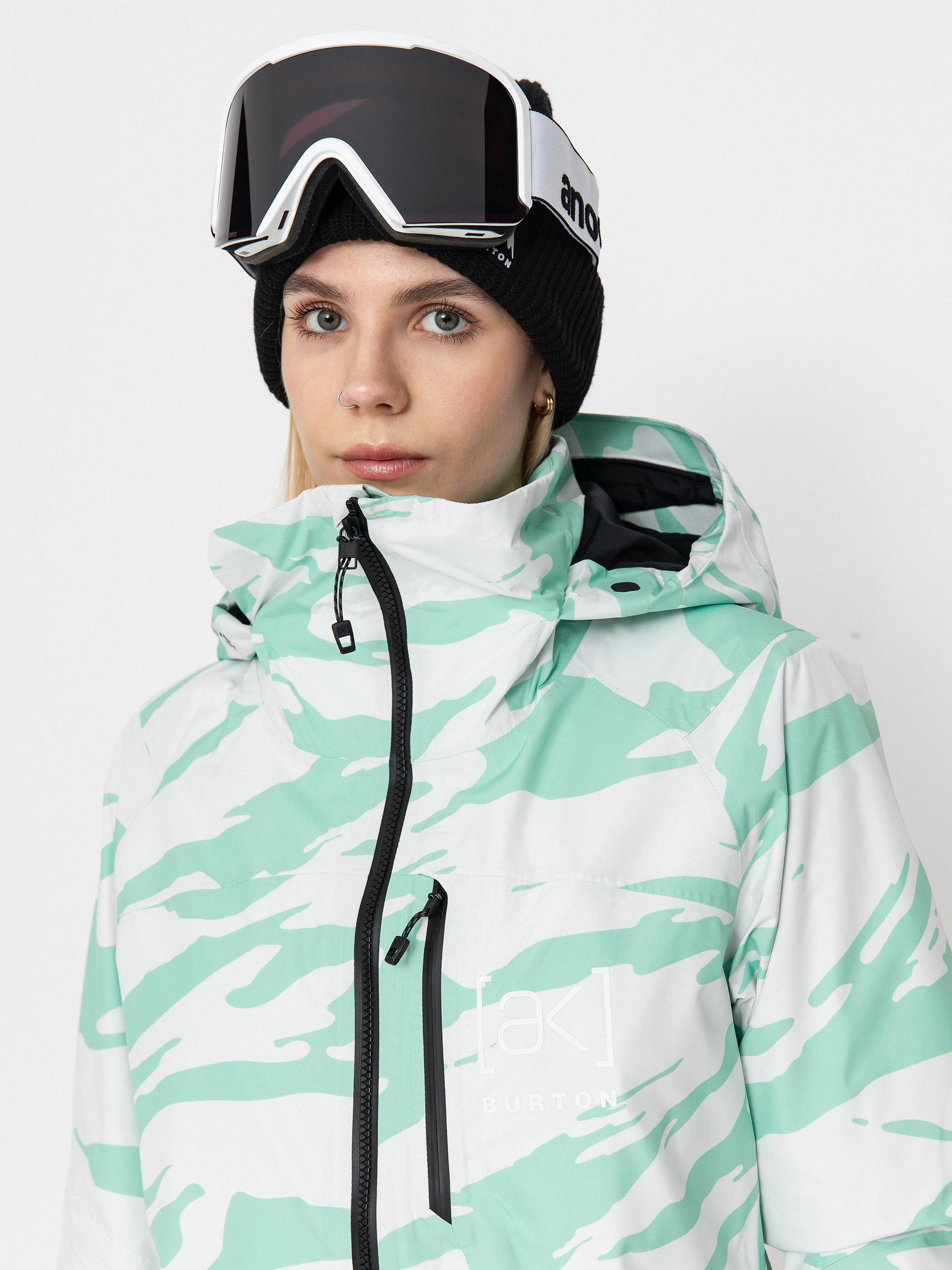 Burton Snowboard jacket Ak Gore Tex Embark Wmn - white, green