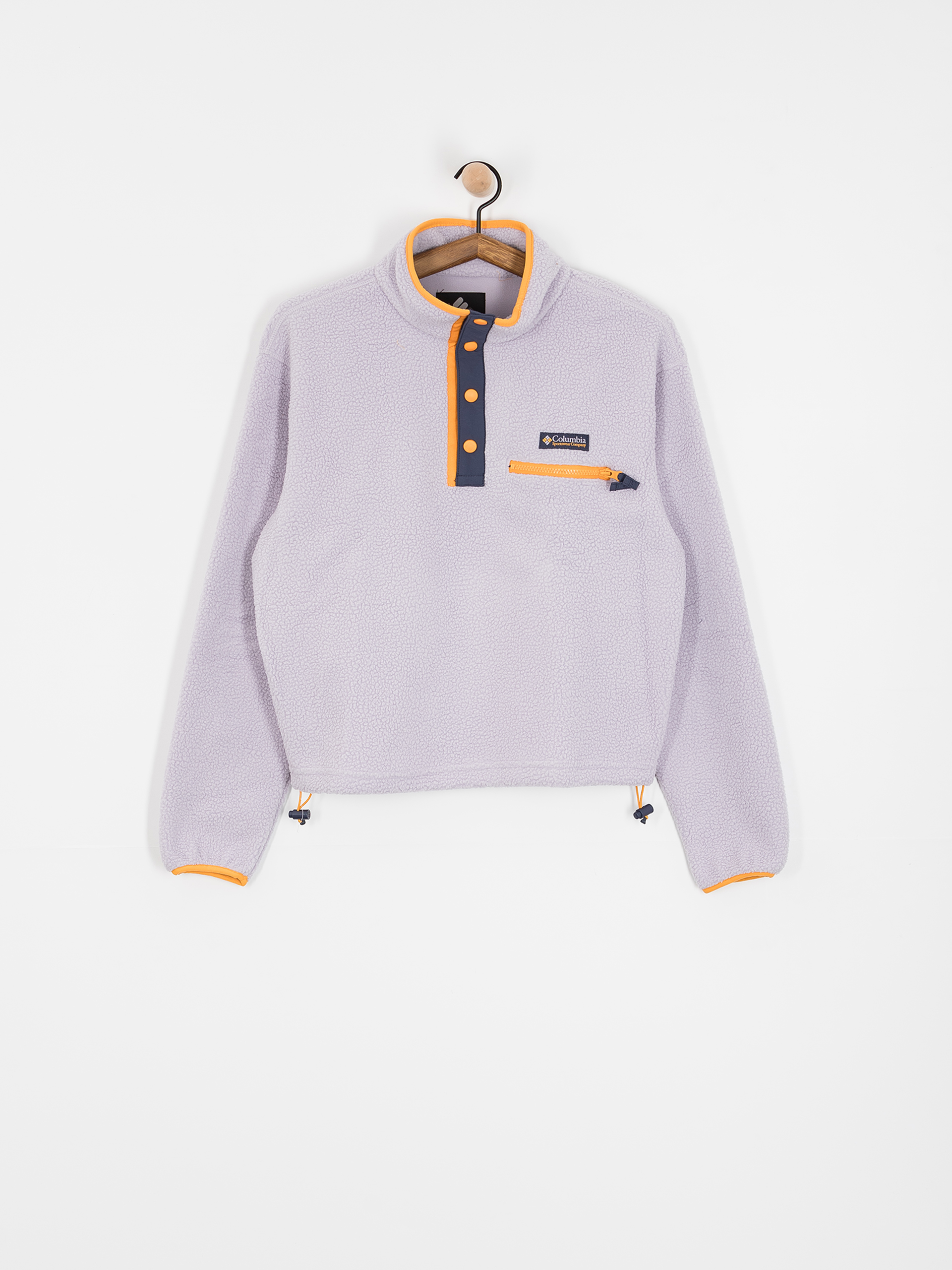 Columbia Helvetia II Cropped Half Snap Wmn Fleece  (lavender pearl)