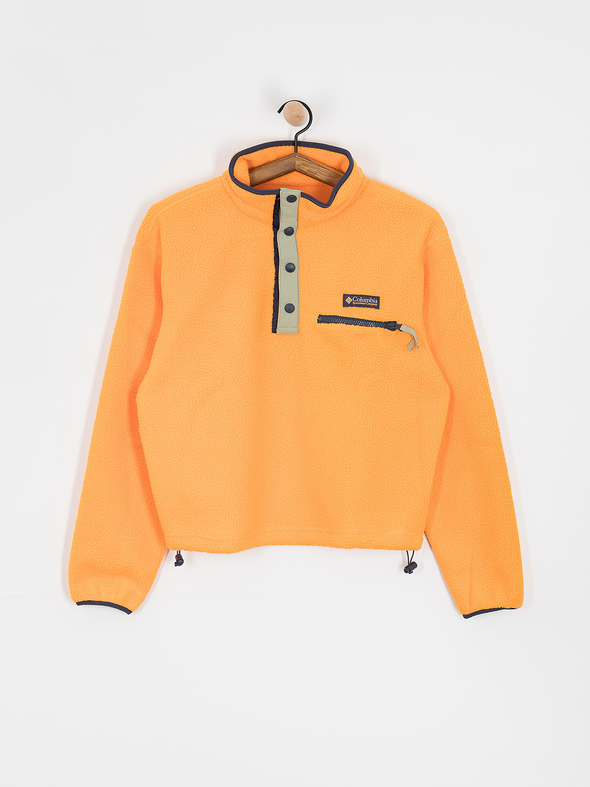 Columbia Helvetia II Cropped Half Snap Wmn Fleece - orange (summer