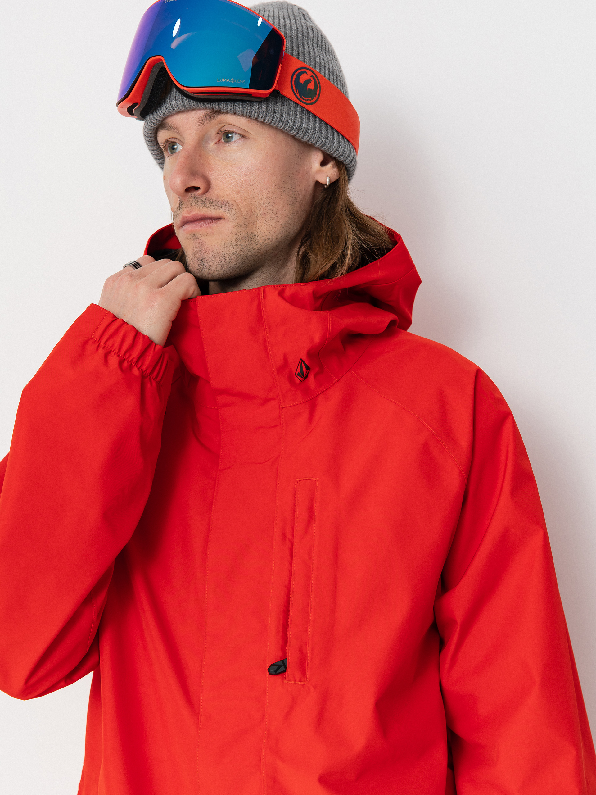 Mens Volcom Snowboard jacket Dua Gore Tex (crimson)