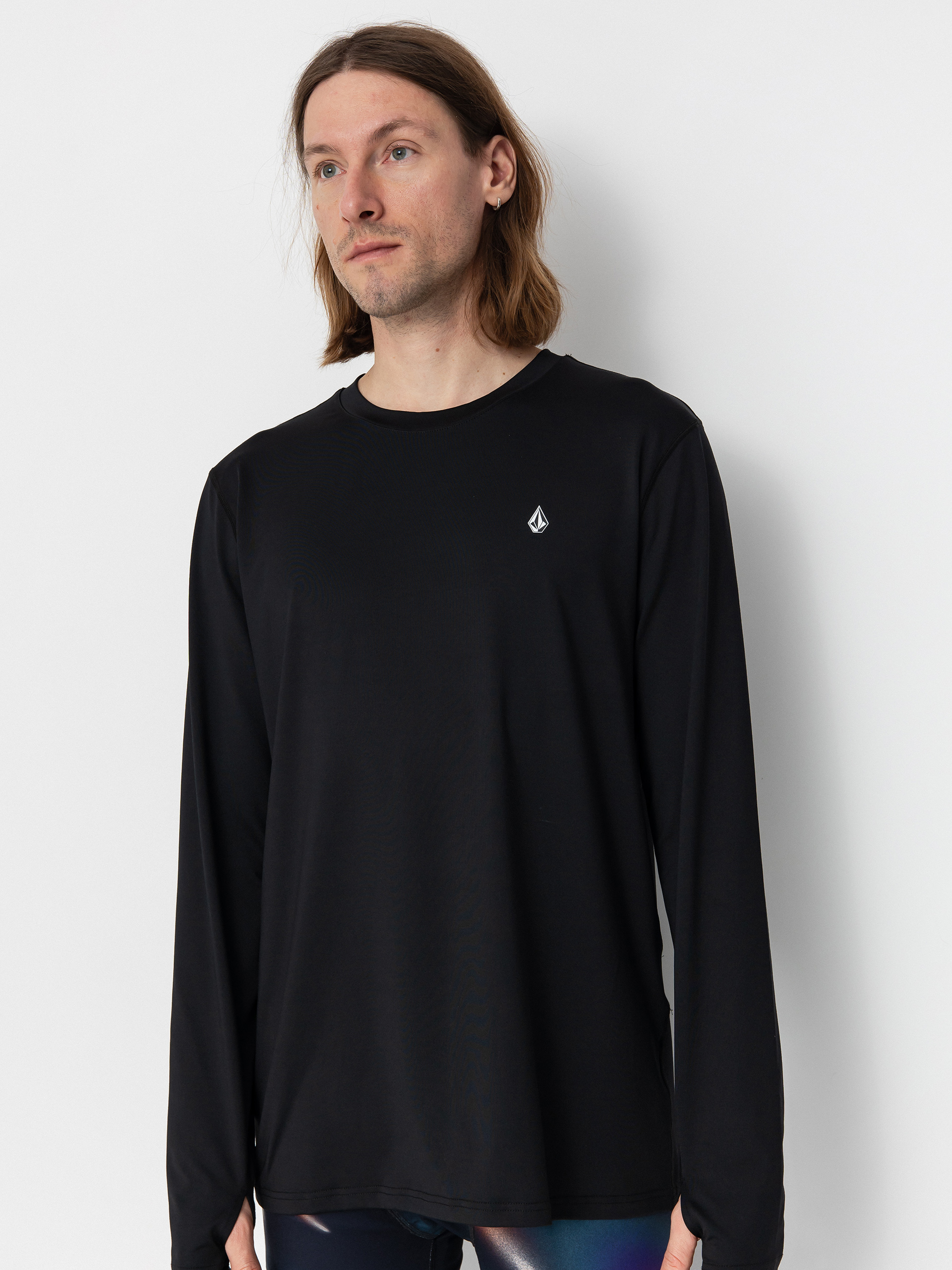 Herren Volcom Longsleeve M V Science Crew (black)