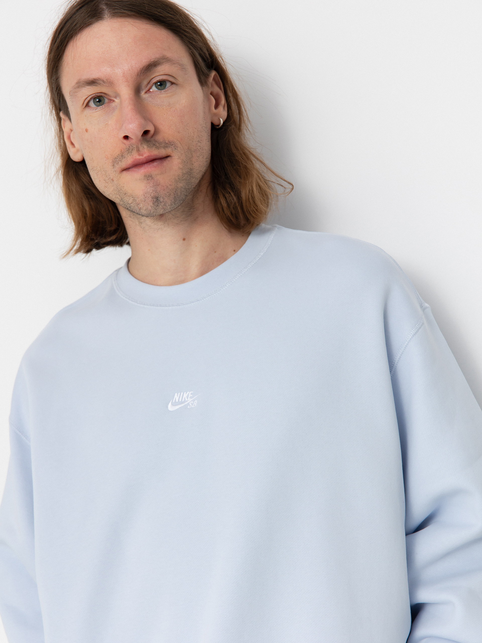 Nike SB Essential Logo Crew Sweatshirt (football grey/white)