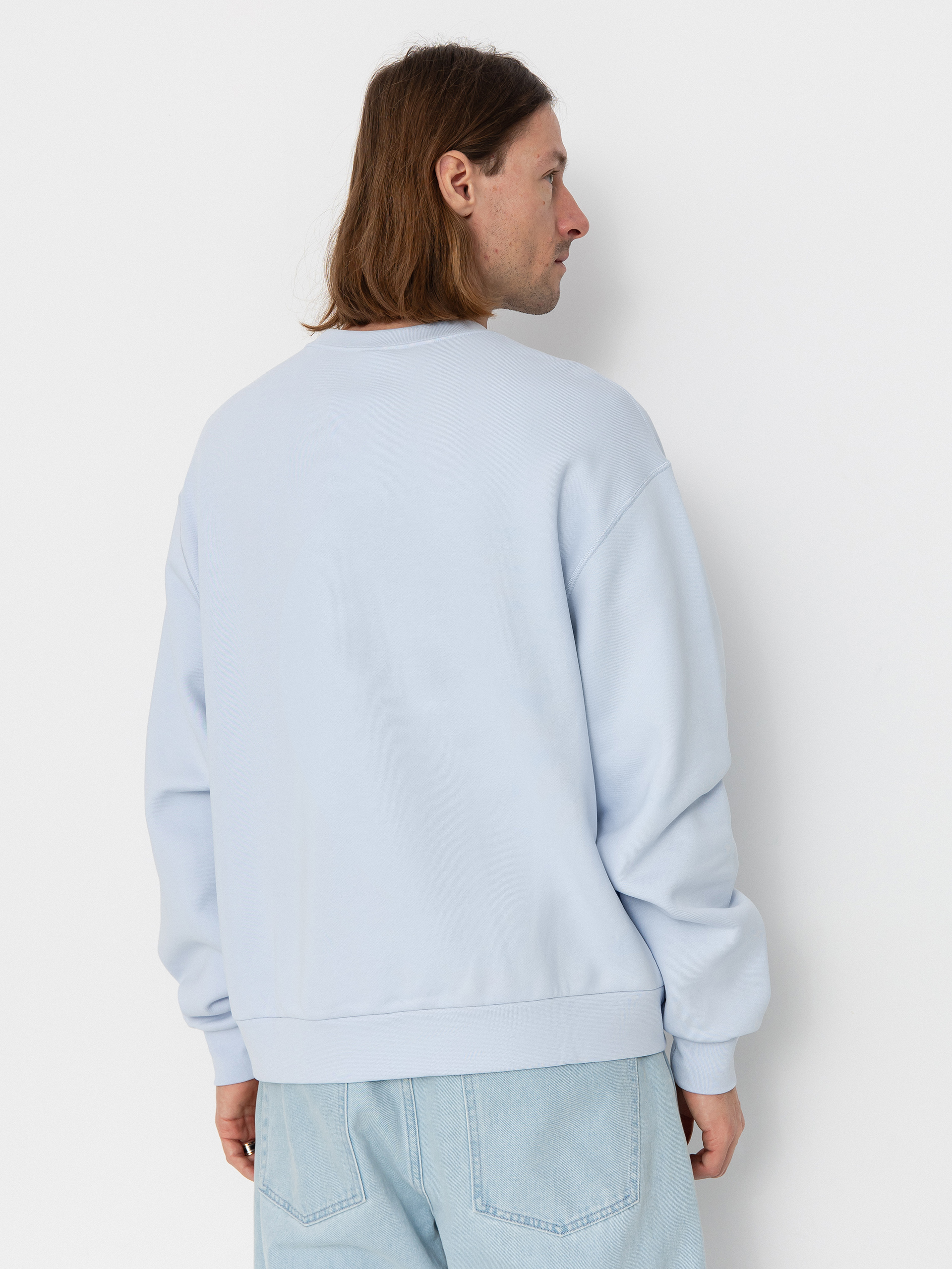 nike essential crew sweatshirt blue