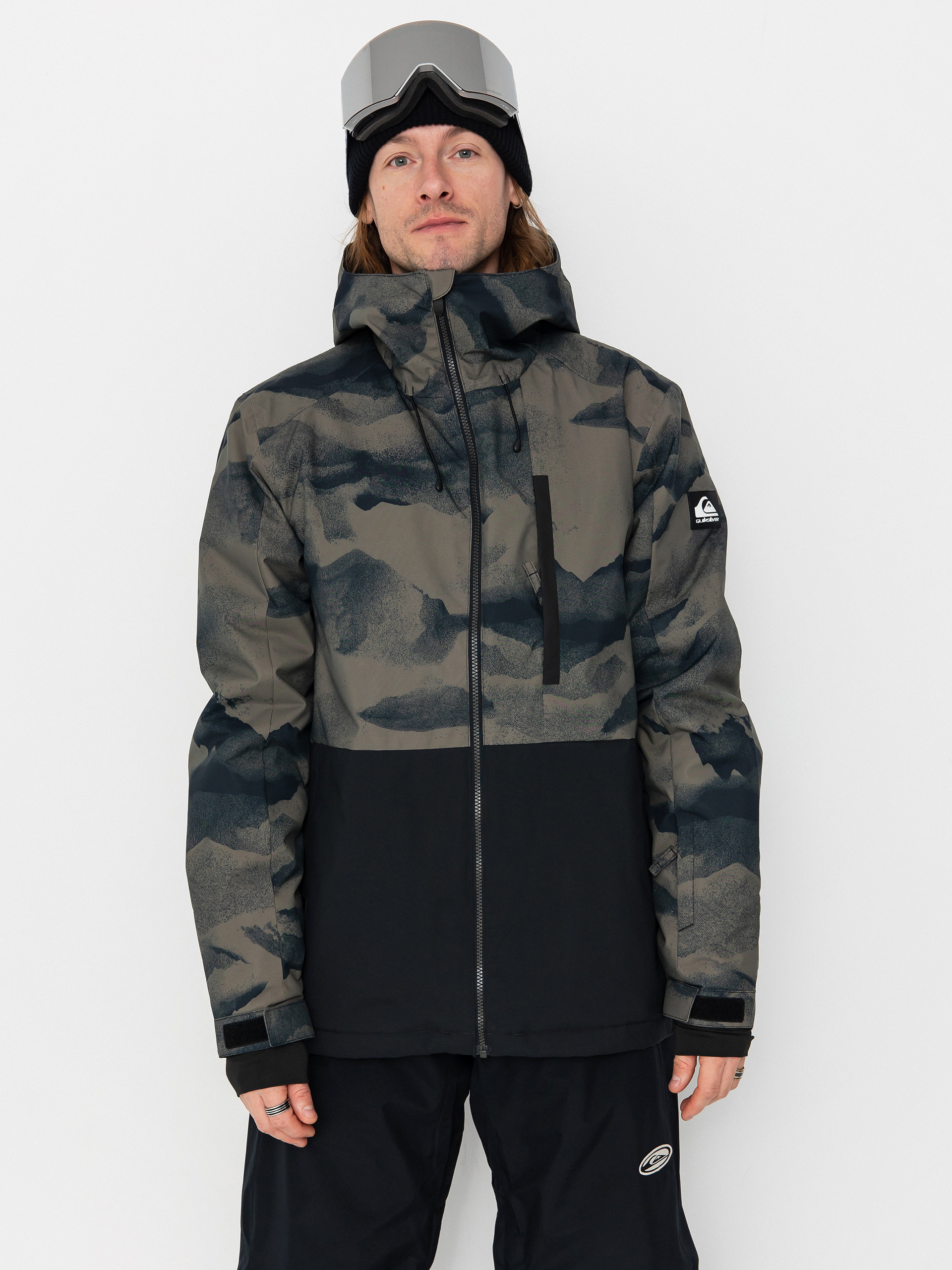 Quiksilver Mission Printed Block Snowboard Jacke (mountain spray cante)