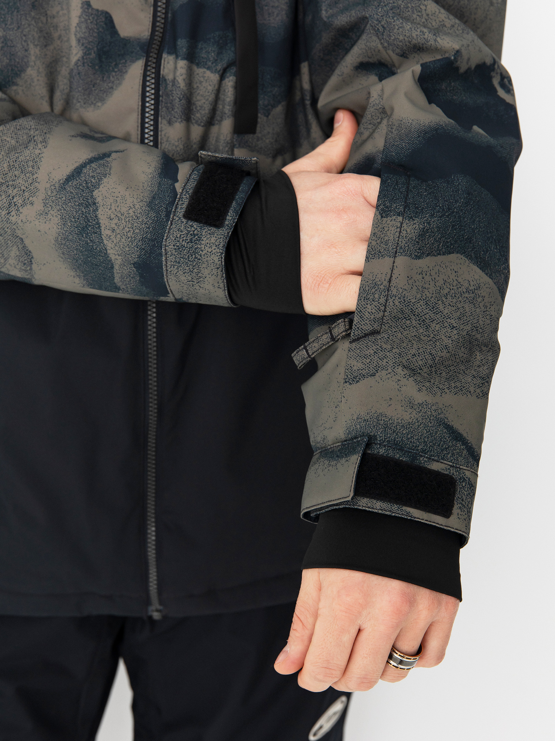 Herren Quiksilver Mission Printed Block Snowboard Jacke (mountain spray cante)