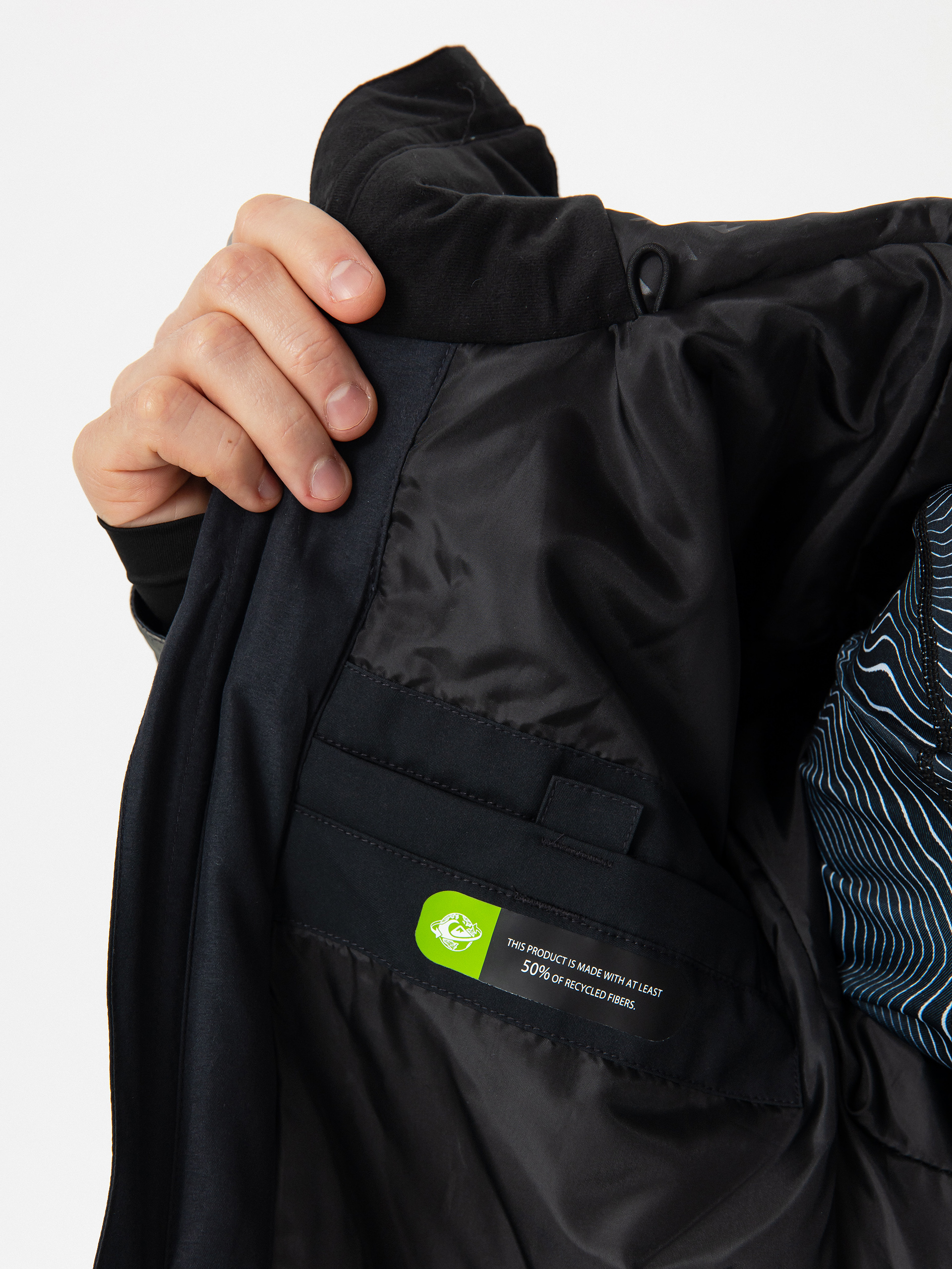 Herren Quiksilver Mission Printed Block Snowboard Jacke (mountain spray cante)