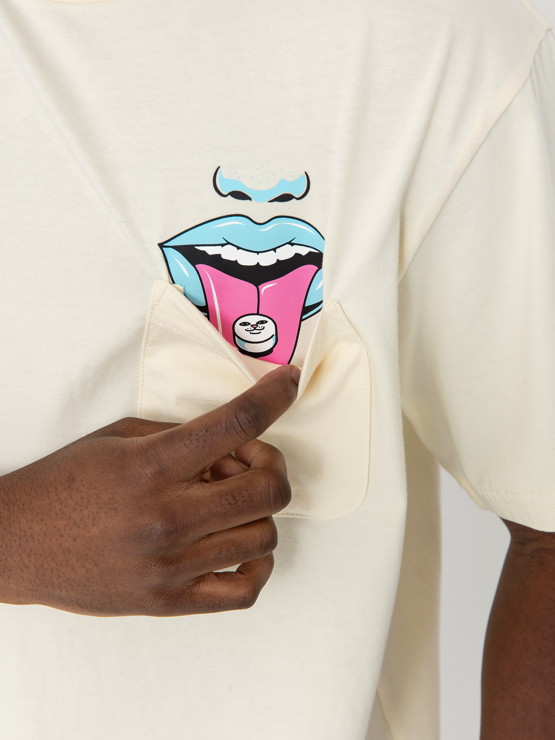 RipNDip T-Shirt Take Your Meds Pocket (natural)