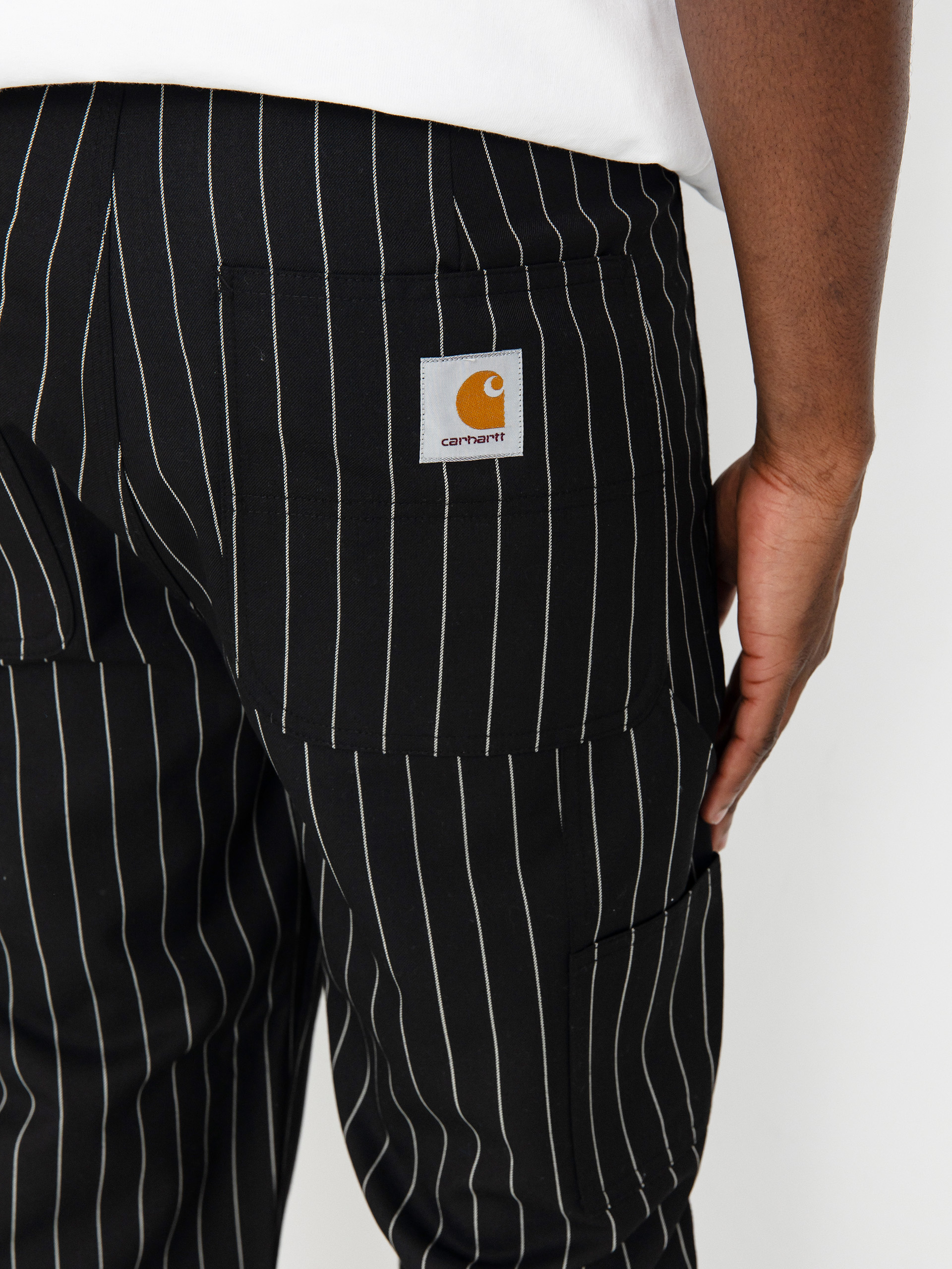 Carhartt WIP Seaton Pants - black (seaton stripe black)