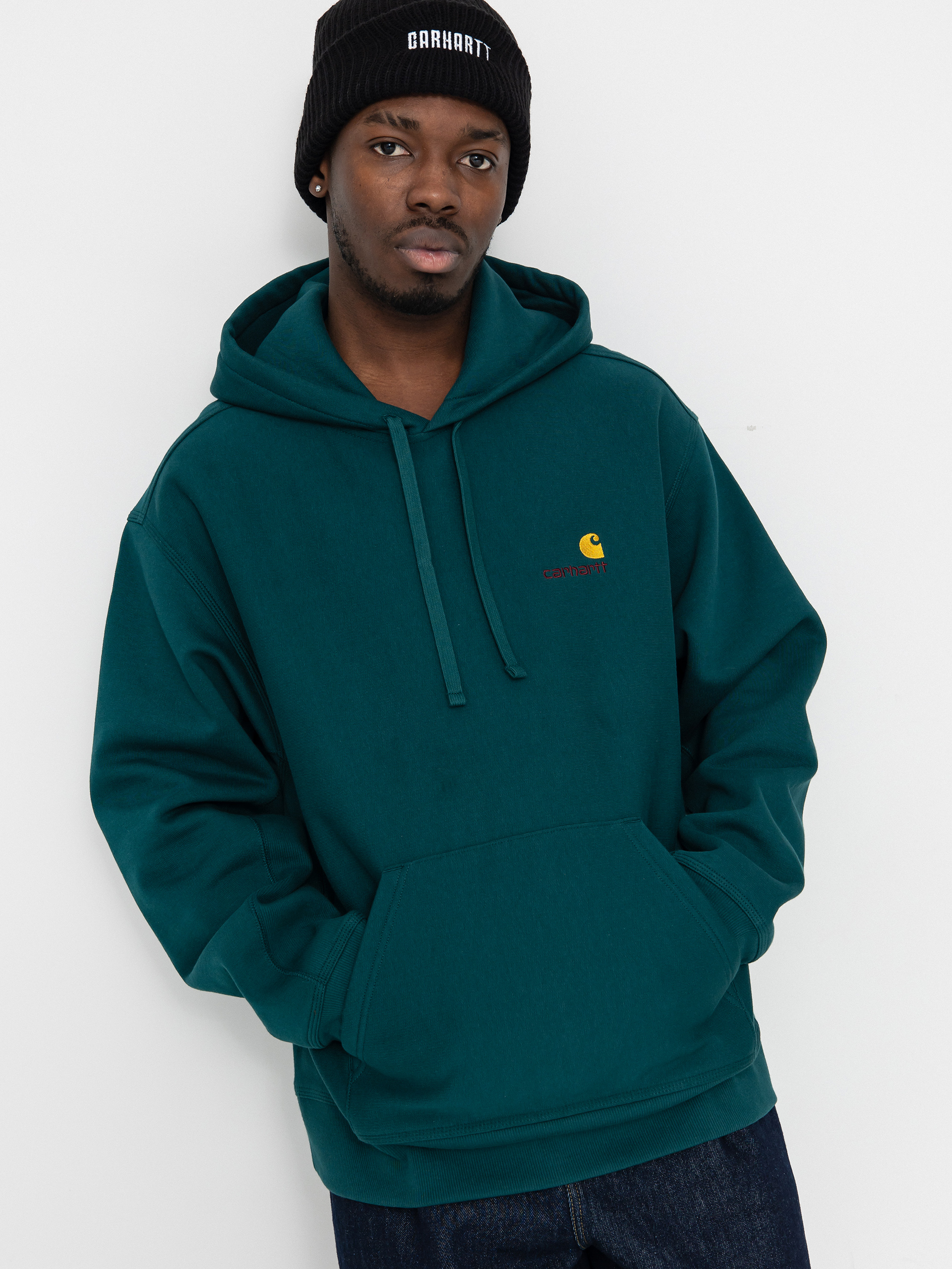 Carhartt WIP American Script HD Hoodie (malachite)