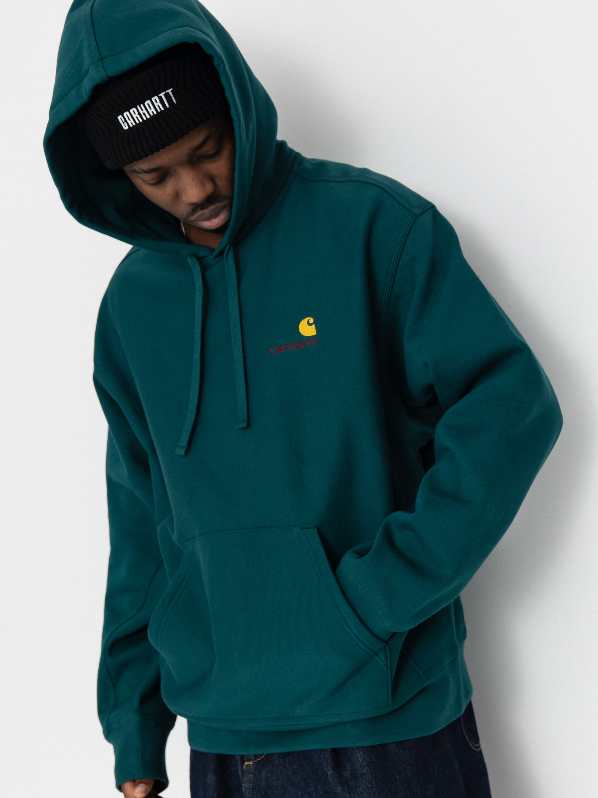 Carhartt WIP American Script HD Hoodie (malachite)
