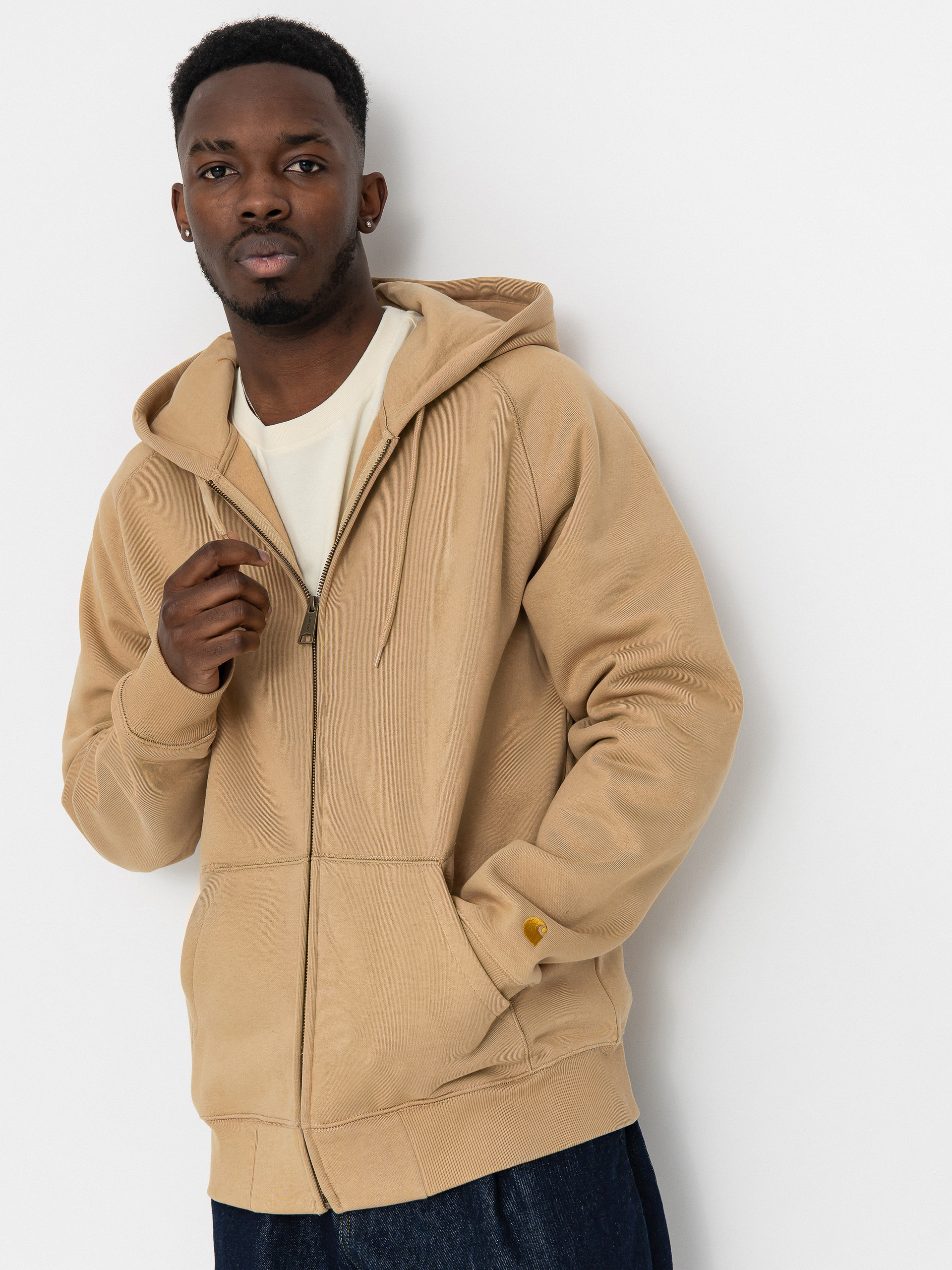 Carhartt WIP Chase ZHD Hoodie (dusty h brown/gold)